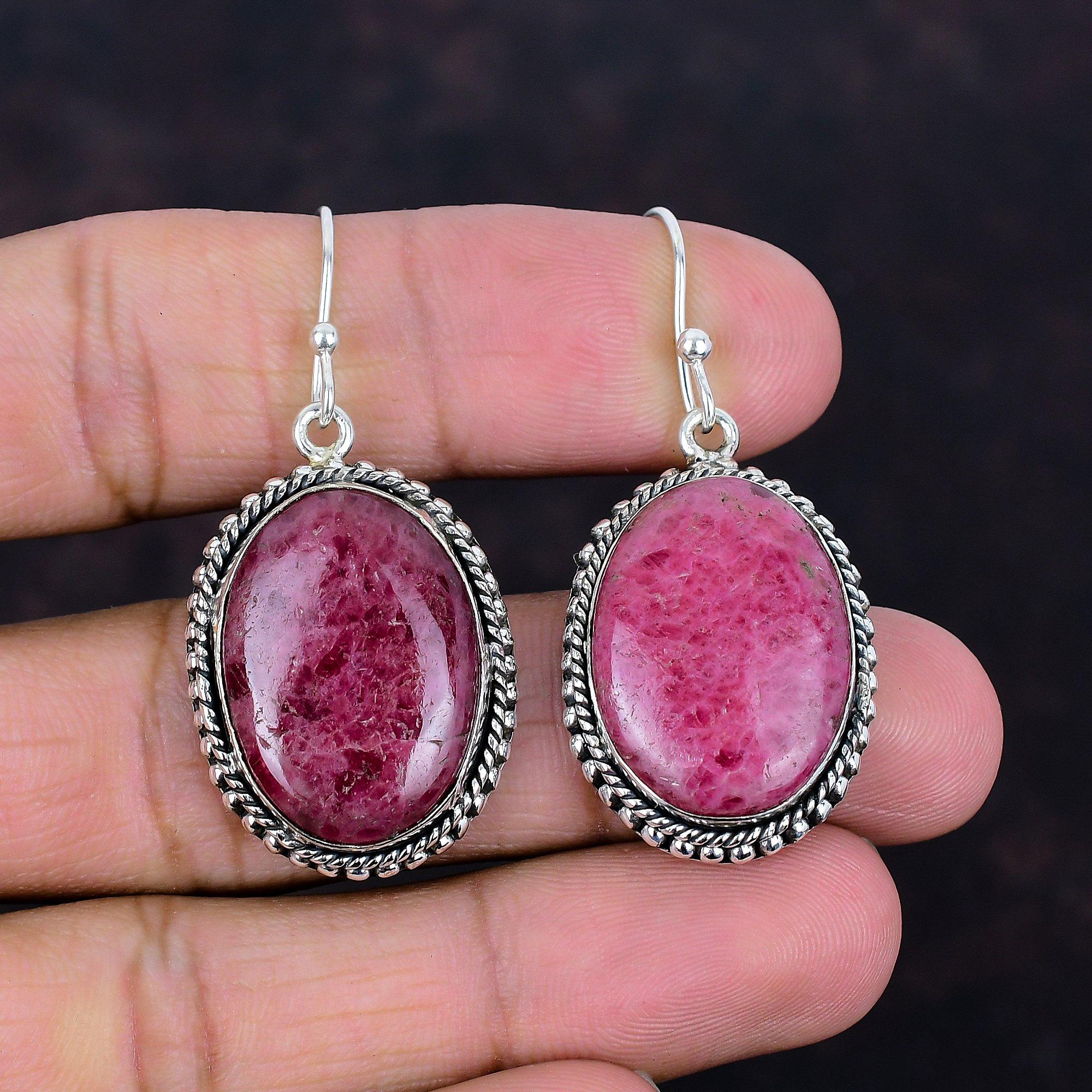 Rhodonite earrings natural gemstone jewelry 925 sterling silver earring handmade earring designer jewelry anniversary gifts vintage earring
Rhodonite earrings natural gemstone jewelry 925 sterling silver earring handmade earring designer jewelry anniversary gifts vintage earring