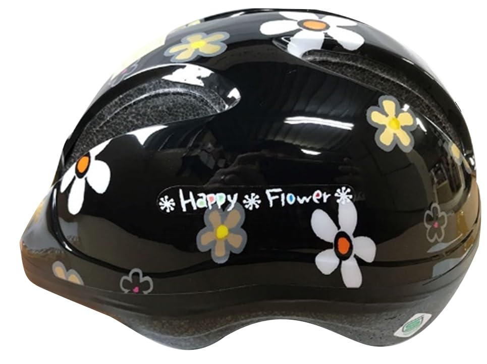 ISHINO SHOKAI Helmet Happy Flower Flower Sizes SG Standard Compliant Kids CH-2 Black, 50-56cm,
ISHINO SHOKAI Helmet Happy Flower Flower Sizes SG Standard Compliant Kids CH-2 Black, 50-56cm,
