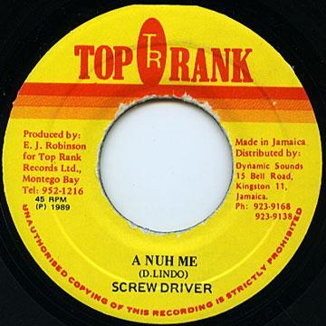 7-дюймовая пластинка ОТВЕРТКА - A Nuh Me NONE Top Rank 1989 Ямайка Регги, Ска и Даб Б/У
7-дюймовая пластинка ОТВЕРТКА - A Nuh Me NONE Top Rank 1989 Ямайка Регги, Ска и Даб Б/У