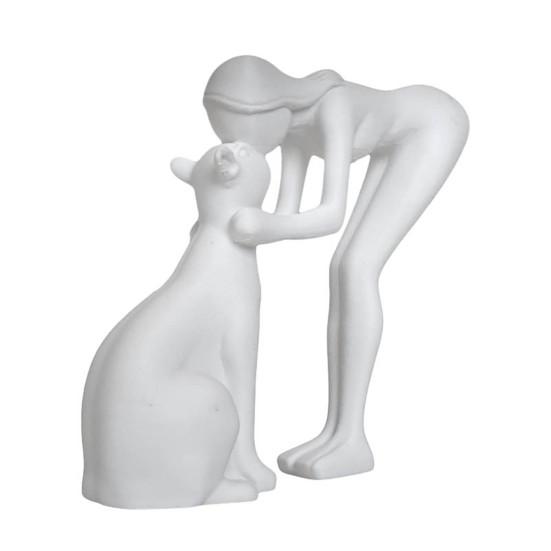 3D Printed Minimalist Woman Petting Cat Figurine Black White Love Statue Modern Art Sculpture белый
3D Printed Minimalist Woman Petting Cat Figurine Black White Love Statue Modern Art Sculpture белый