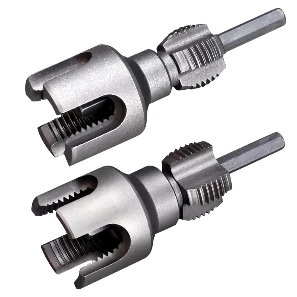 Integrated Internal & External Pipe Threading Tool Electric Drill Compatible PVC Pipe Threader Kit 1/2IN 3/4IN Pipe Sizes
Integrated Internal & External Pipe Threading Tool Electric Drill Compatible PVC Pipe Threader Kit 1/2IN 3/4IN Pipe Sizes
