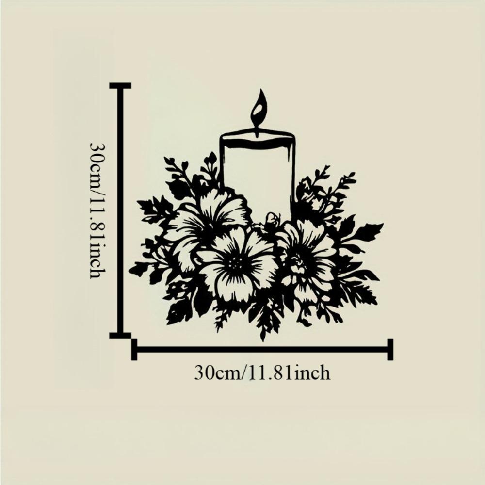 Wrought Iron Wall Art Black Candle Floral Design for Valentine Christmas Gift 12in
Wrought Iron Wall Art Black Candle Floral Design for Valentine Christmas Gift 12in