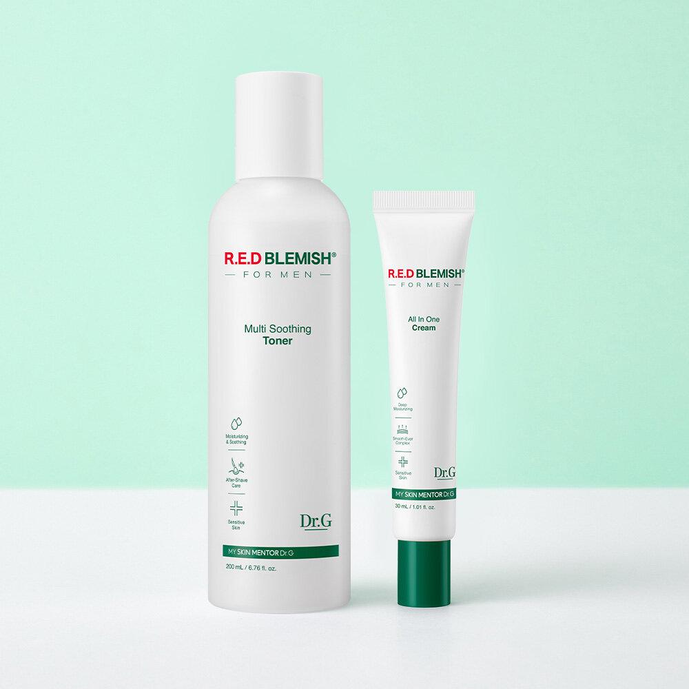 Dr.G Red Blemish For Men Мульти-успокаивающий тоник 200 мл (+Крем «Все в одном», 30 мл)
Dr.G Red Blemish For Men Мульти-успокаивающий тоник 200 мл (+Крем «Все в одном», 30 мл)