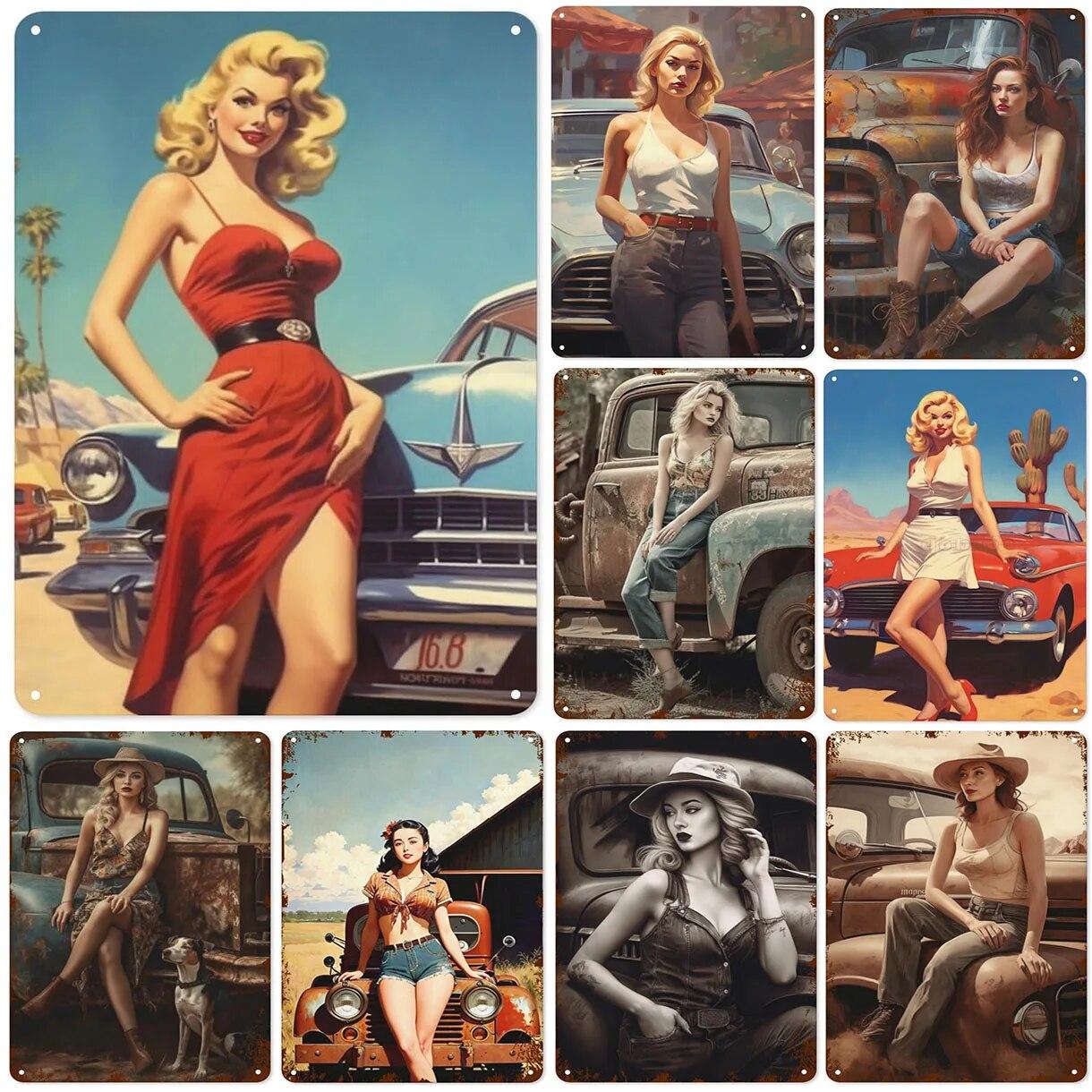 Винтажный вид Pinup для девочек, быстрые и сексуальные девушки, классический автомобиль, металлическая банка для мужчин, пещера, гараж, бар, кафе, клубы, декор для автомобиля, постеры
Винтажный вид Pinup для девочек, быстрые и сексуальные девушки, классический автомобиль, металлическая банка для мужчин, пещера, гараж, бар, кафе, клубы, декор для автомобиля, постеры