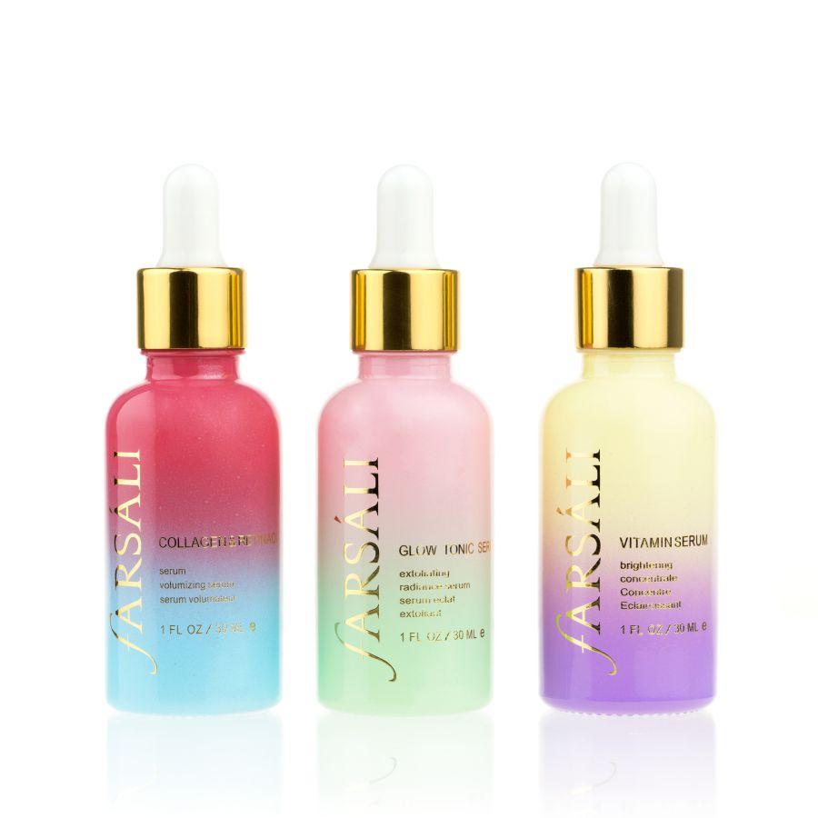 Набір сироваток для обличчя (блиск, зволоження, відбілювання)