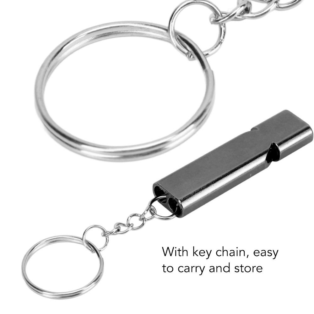 10 Pcs Aluminum Alloy Double Tube Whistle 120dB Loud High Frequency Whistle Outdoor Sports
10 Pcs Aluminum Alloy Double Tube Whistle 120dB Loud High Frequency Whistle Outdoor Sports