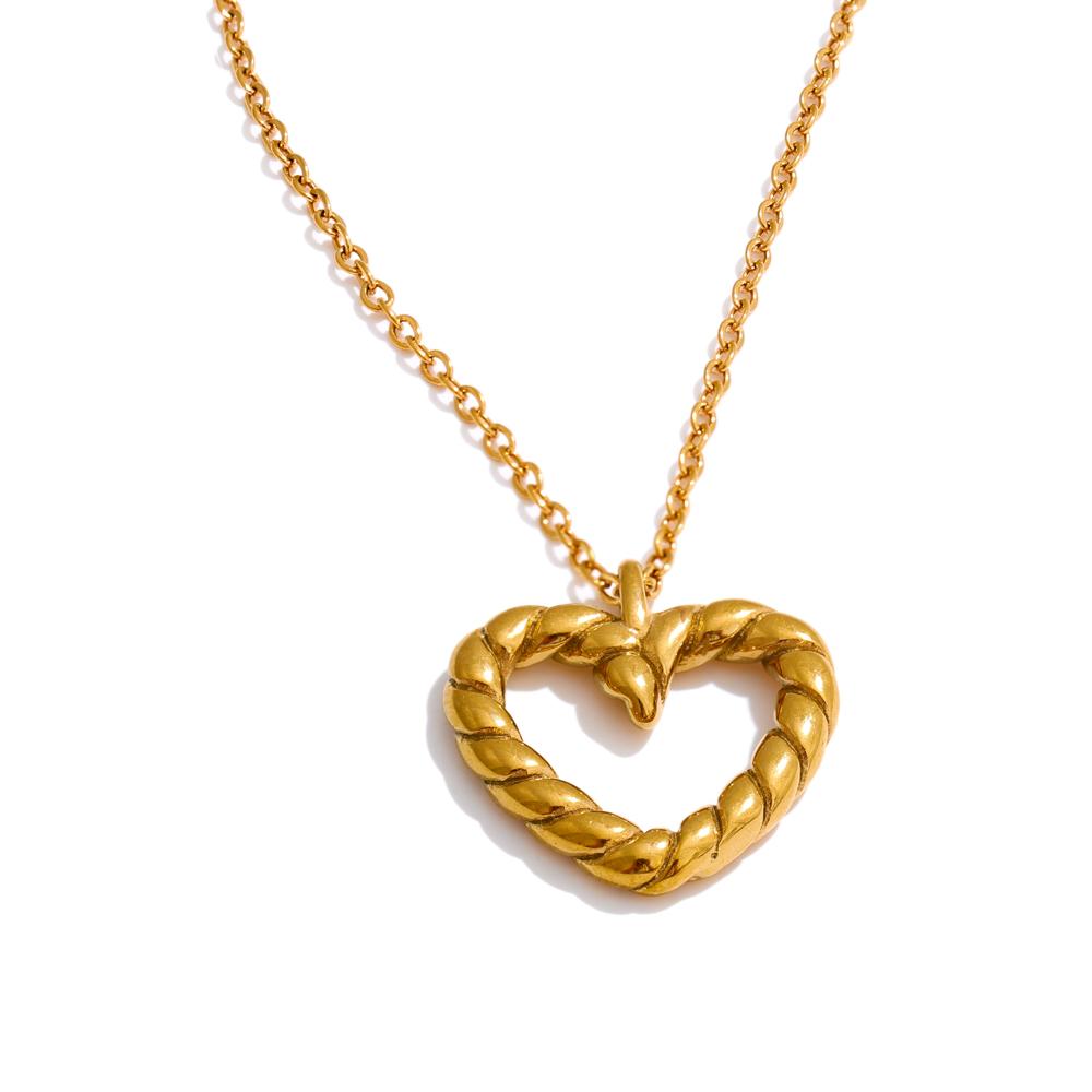 Yhpup Casting Heart Basic Stylish Hollow Pendant Drop Necklace Trending Stainless Steel Daily Wear Collar Jewelry Waterproof
Yhpup Casting Heart Basic Stylish Hollow Pendant Drop Necklace Trending Stainless Steel Daily Wear Collar Jewelry Waterproof