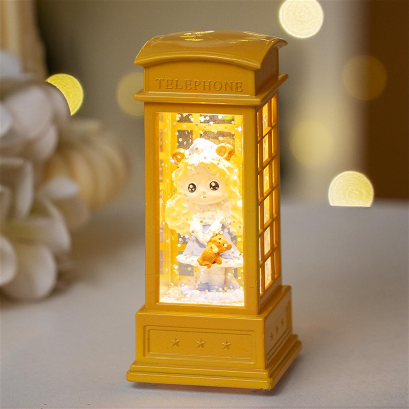 Princess Lamp Bedroom Decoration Cute Girl Water-filled Telephone Booth Lamp Children s Gift Night Light 100ml One Size жовтий
Princess Lamp Bedroom Decoration Cute Girl Water-filled Telephone Booth Lamp Children s Gift Night Light 100ml One Size жовтий