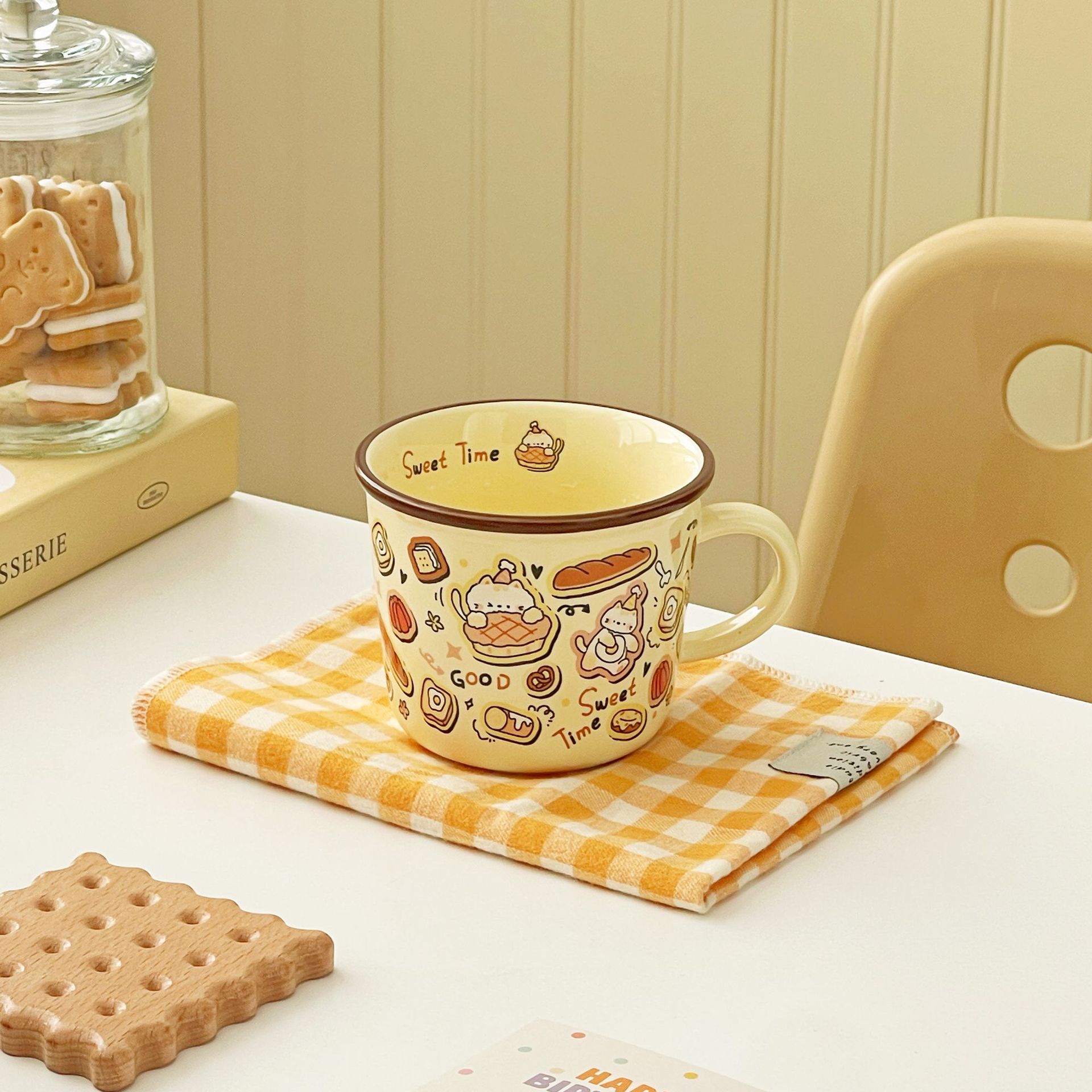 Cute puppy mark cup gift box creative ceramic coffee milk water cup girls high value home ≈350ml
Cute puppy mark cup gift box creative ceramic coffee milk water cup girls high value home ≈350ml
