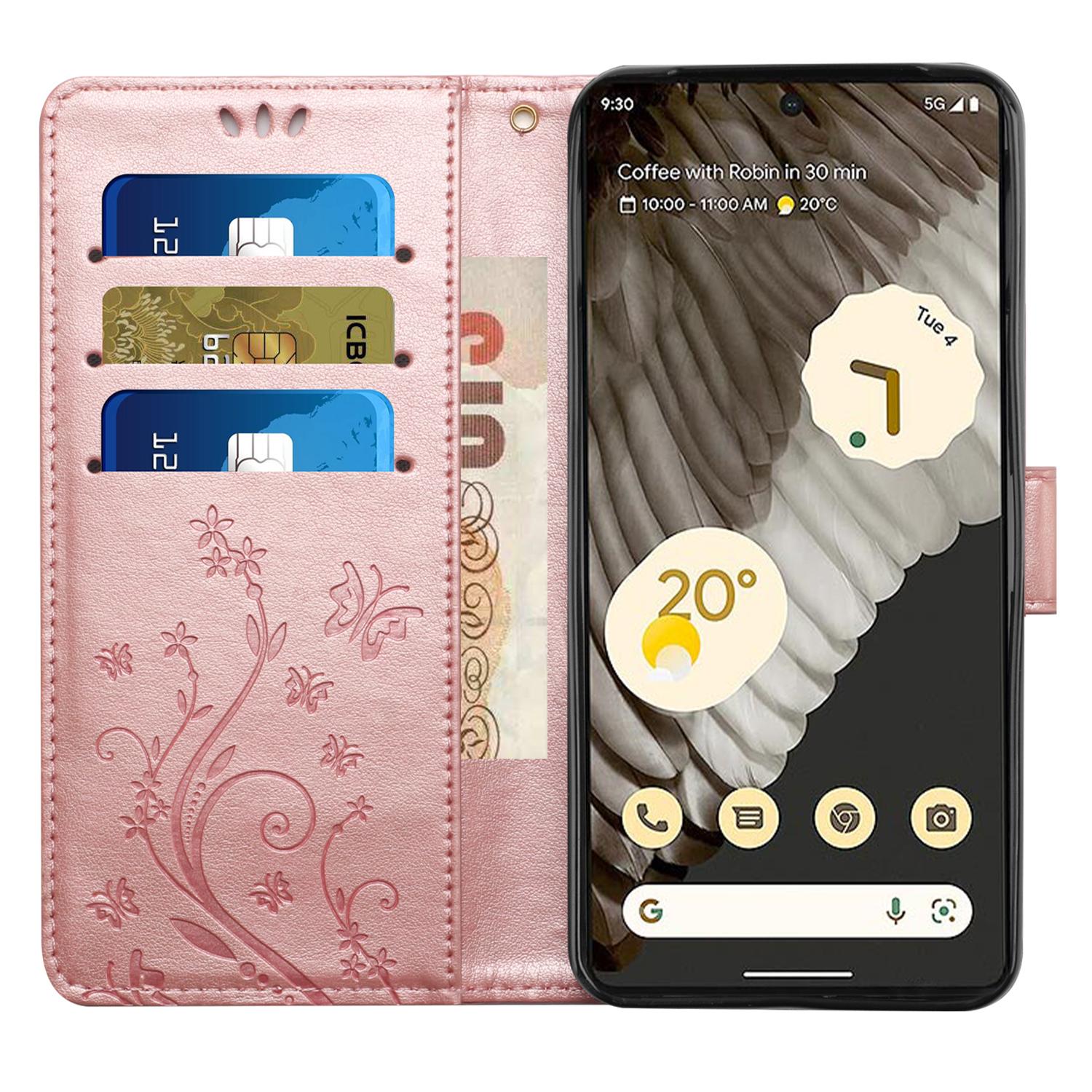 For Google Pixel 8 Pro Imprinted Butterfly Pattern Phone Shell Wallet Stand PU Leather Phone Cover Case Rose Gold
For Google Pixel 8 Pro Imprinted Butterfly Pattern Phone Shell Wallet Stand PU Leather Phone Cover Case Rose Gold