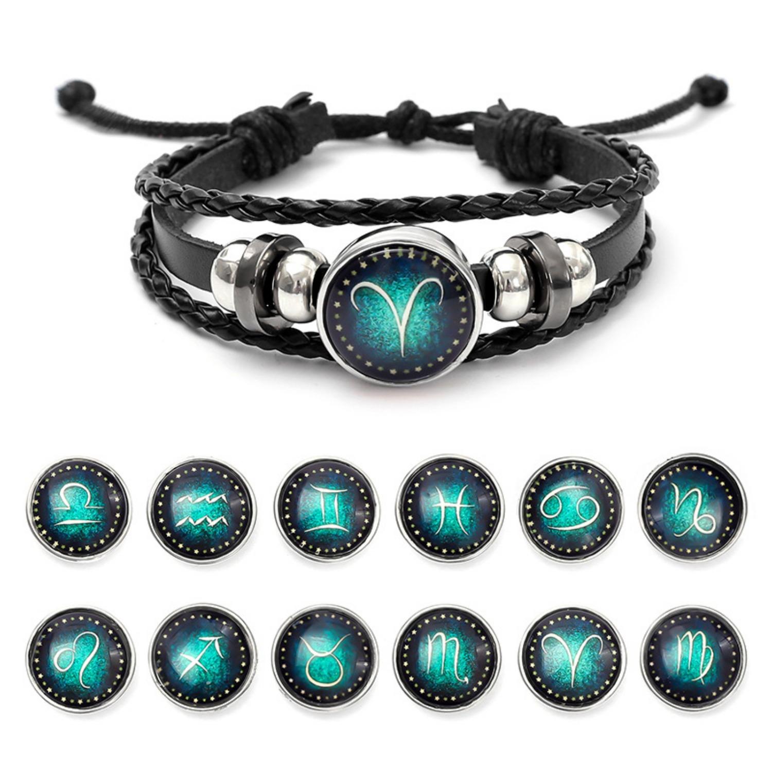 Twelve Constellations Luminous Bracelet Multi-layer Braided Bracelet Men s All-match Bracelet Aquarius чорний
Twelve Constellations Luminous Bracelet Multi-layer Braided Bracelet Men s All-match Bracelet Aquarius чорний