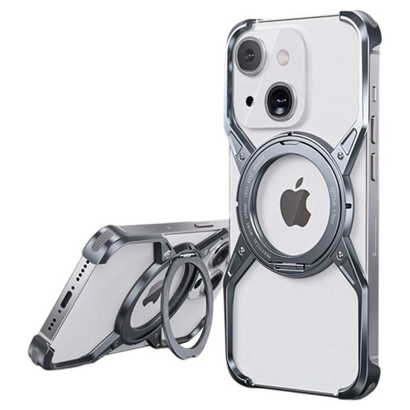 Для iPhone 15/14/13 Бампер Чехол Безрамочный Алюминиевый С подставкой Чехол для телефона Grey
Для iPhone 15/14/13 Бампер Чехол Безрамочный Алюминиевый С подставкой Чехол для телефона Grey