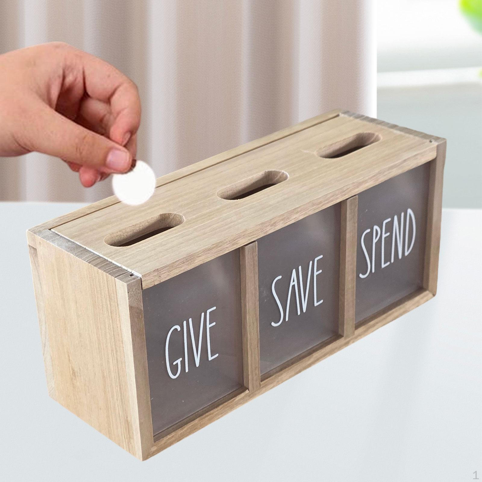 A Compartmentalized Wooden Money Box, Ideal for Organizing Parties between Adults And Children. Wood Color
A Compartmentalized Wooden Money Box, Ideal for Organizing Parties between Adults And Children. Wood Color