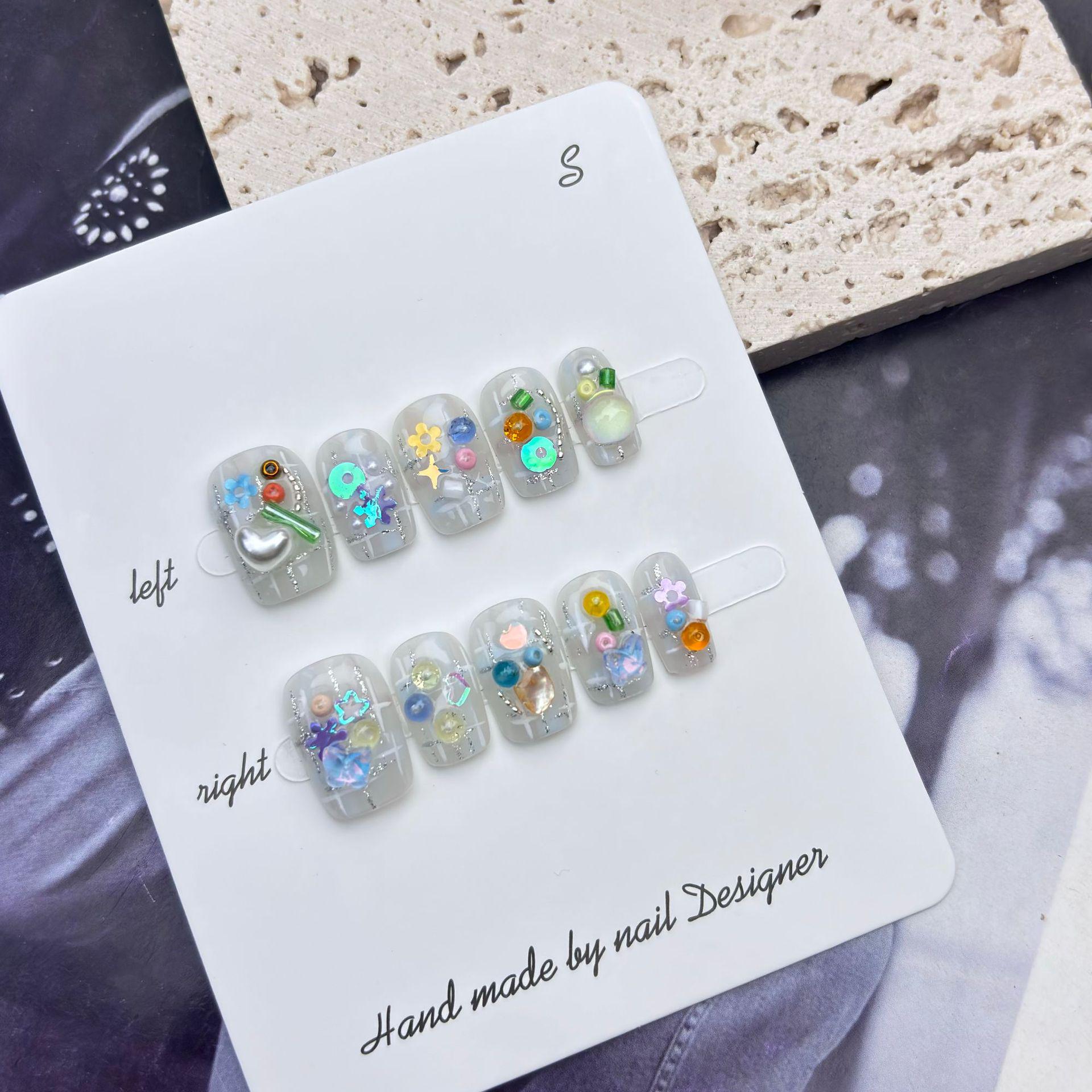 Fantastic Journey: Handmade Wearable Nail Art with Hot-Selling Glass Bead Designs Small
Fantastic Journey: Handmade Wearable Nail Art with Hot-Selling Glass Bead Designs Small