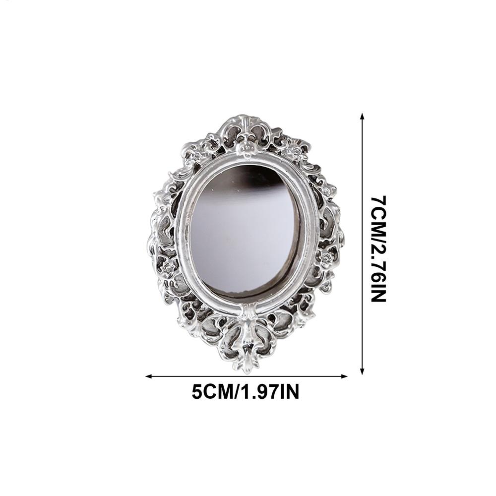 Dollhouse Miniature Vintage Mirror Resin Ornament for DIY Dollhouse Miniature Scene Bedroom Living Room Decor Mini Accessories
Dollhouse Miniature Vintage Mirror Resin Ornament for DIY Dollhouse Miniature Scene Bedroom Living Room Decor Mini Accessories