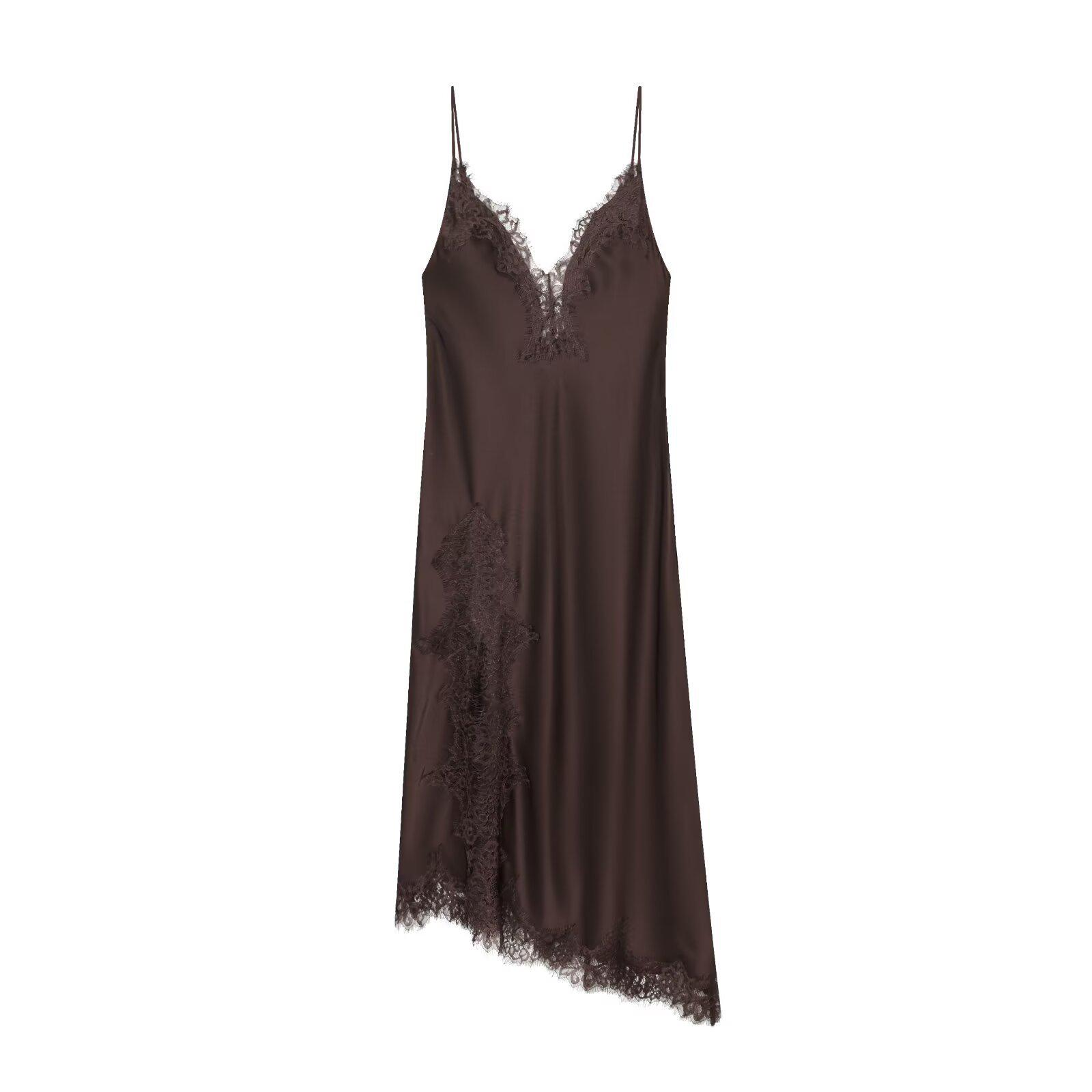 European Style French Women s Versatile Lace Silk Satin Dress L
European Style French Women s Versatile Lace Silk Satin Dress L