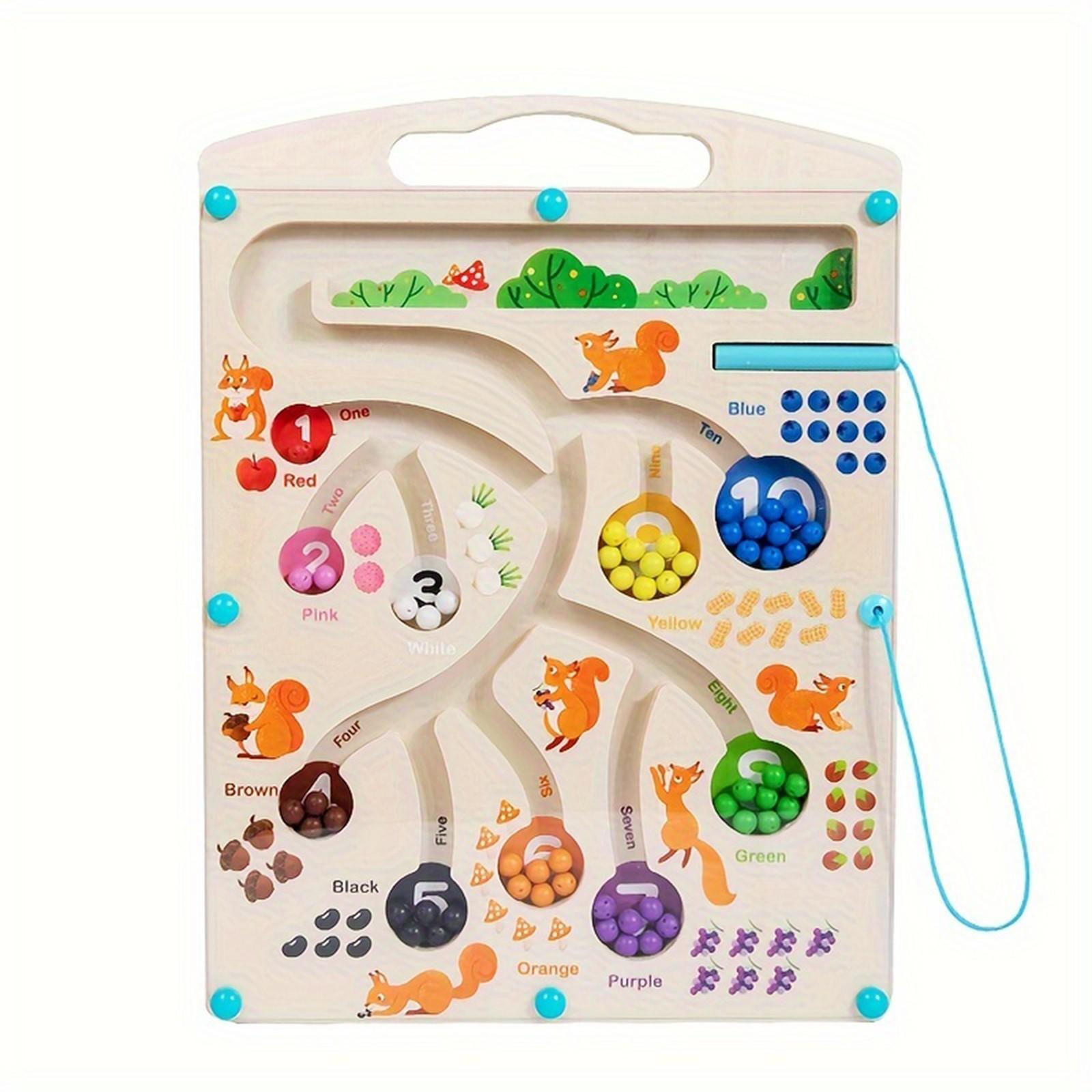 Детская развивающая игрушка-лабиринт с шариком, тренировка концентрации, магнитный лабиринт «Белка в поисках пищи», цифровая ручка-шарик One Size
Детская развивающая игрушка-лабиринт с шариком, тренировка концентрации, магнитный лабиринт «Белка в поисках пищи», цифровая ручка-шарик One Size