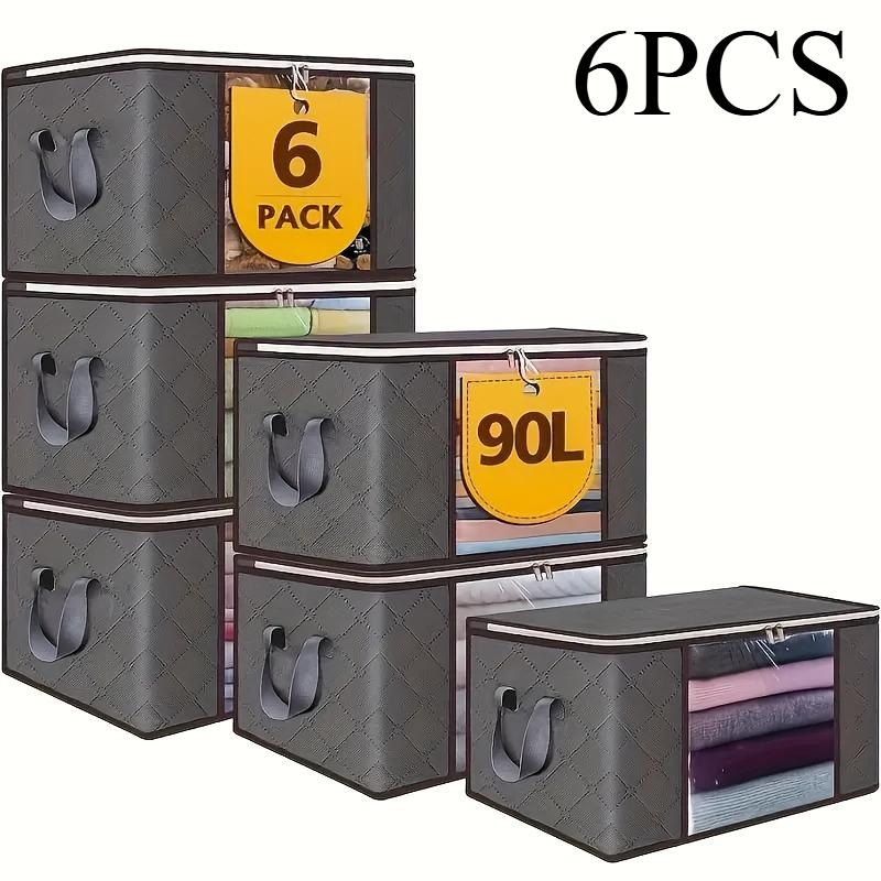 6pcs 23.78 gallon oversized storage bag with zipper and lid - Foldable and durable clothing organizing bag suitable for bedding
6pcs 23.78 gallon oversized storage bag with zipper and lid - Foldable and durable clothing organizing bag suitable for bedding
