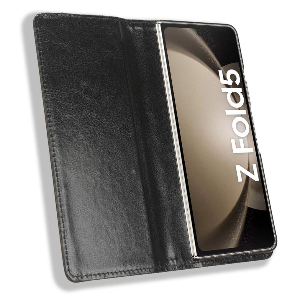 For Samsung Galaxy Z Fold5 5G Retro PU Leather Phone Case Magnetic Closing Stand Phone Cover Black
For Samsung Galaxy Z Fold5 5G Retro PU Leather Phone Case Magnetic Closing Stand Phone Cover Black