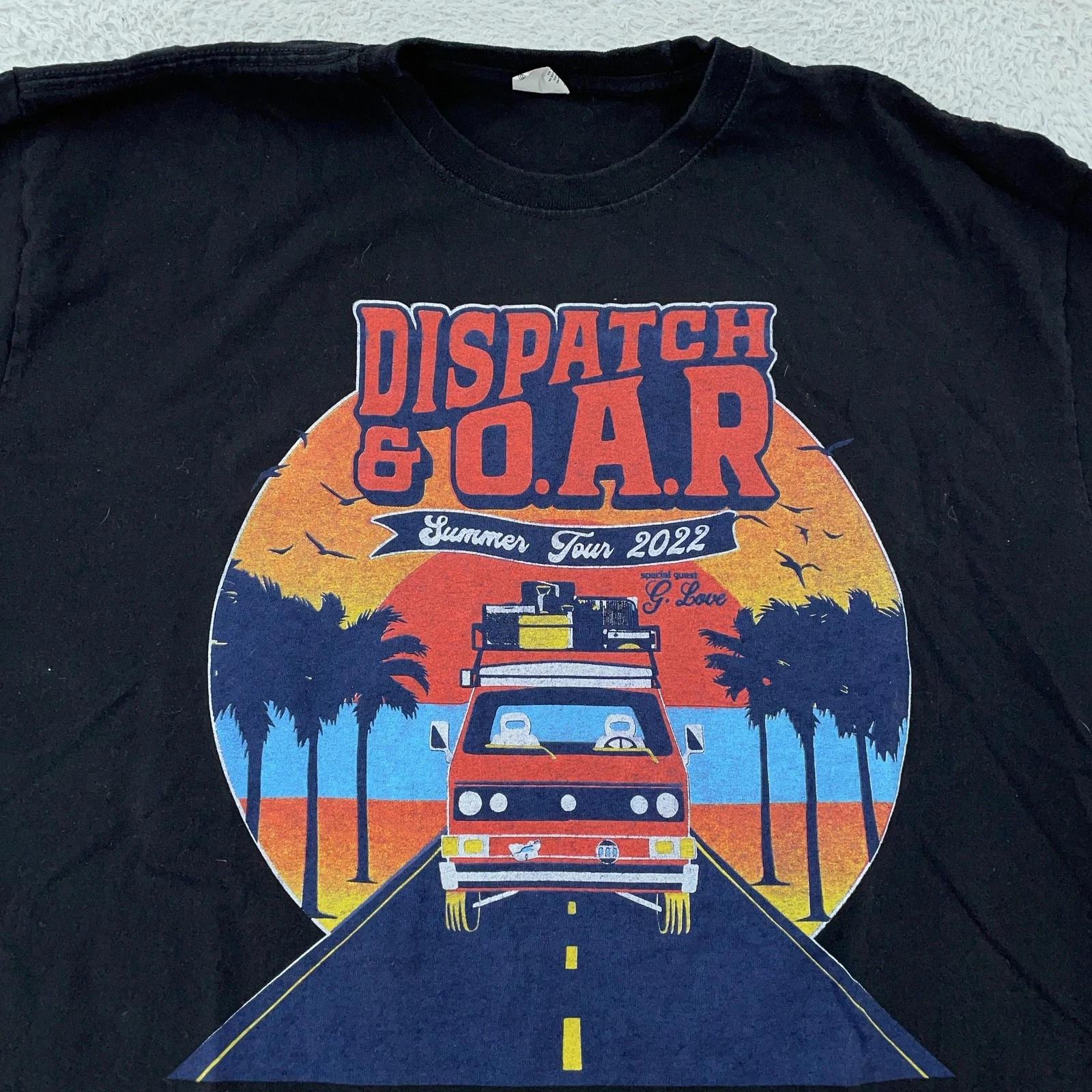 2022 Dispatch & O.A.R Concert Shirt Mens XL Black Summer Tour Band Tee G Love S
2022 Dispatch & O.A.R Concert Shirt Mens XL Black Summer Tour Band Tee G Love S
