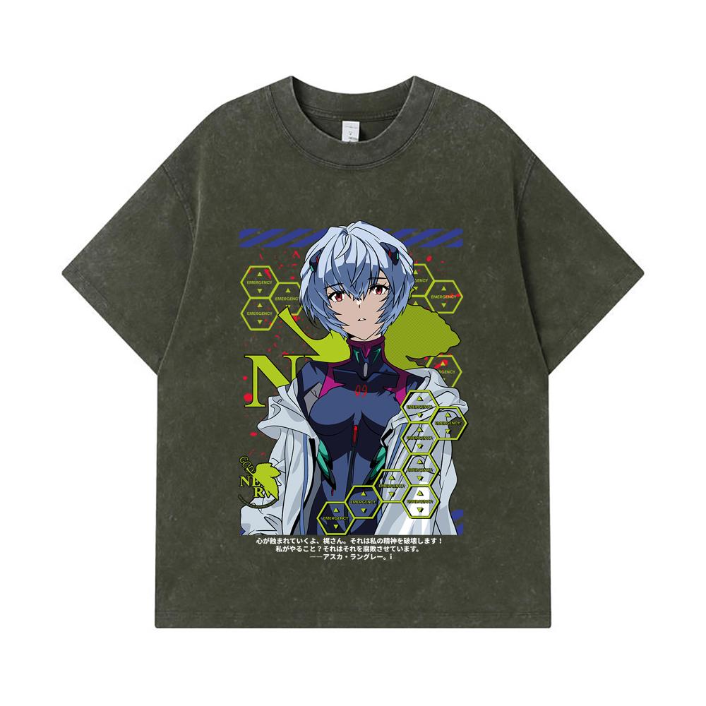 275 GSM Washed T-shirts 100% Cotton Evangelion V6 Rei Print Unisex Heavy Cotton T Shirt S армия зеленый
275 GSM Washed T-shirts 100% Cotton Evangelion V6 Rei Print Unisex Heavy Cotton T Shirt S армия зеленый