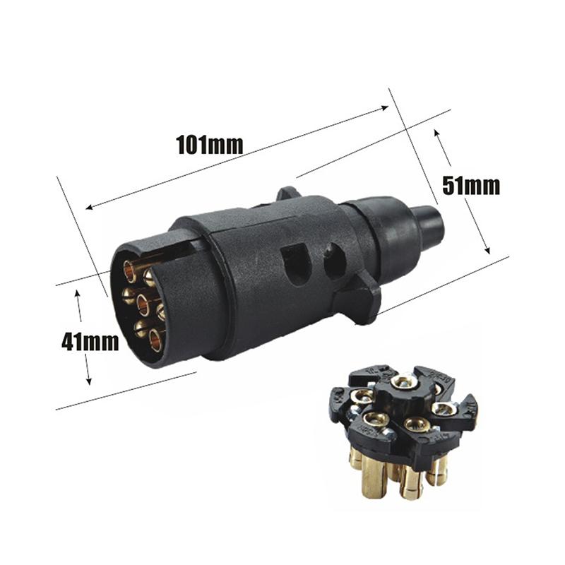 1 шт. 7-контактный разъем для прицепов, автофургонов, водонепроницаемый адаптер для розетки 12 В, 7-контактный круглый стандартный европейский автомобильный разъем
1 шт. 7-контактный разъем для прицепов, автофургонов, водонепроницаемый адаптер для розетки 12 В, 7-контактный круглый стандартный европейский автомобильный разъем