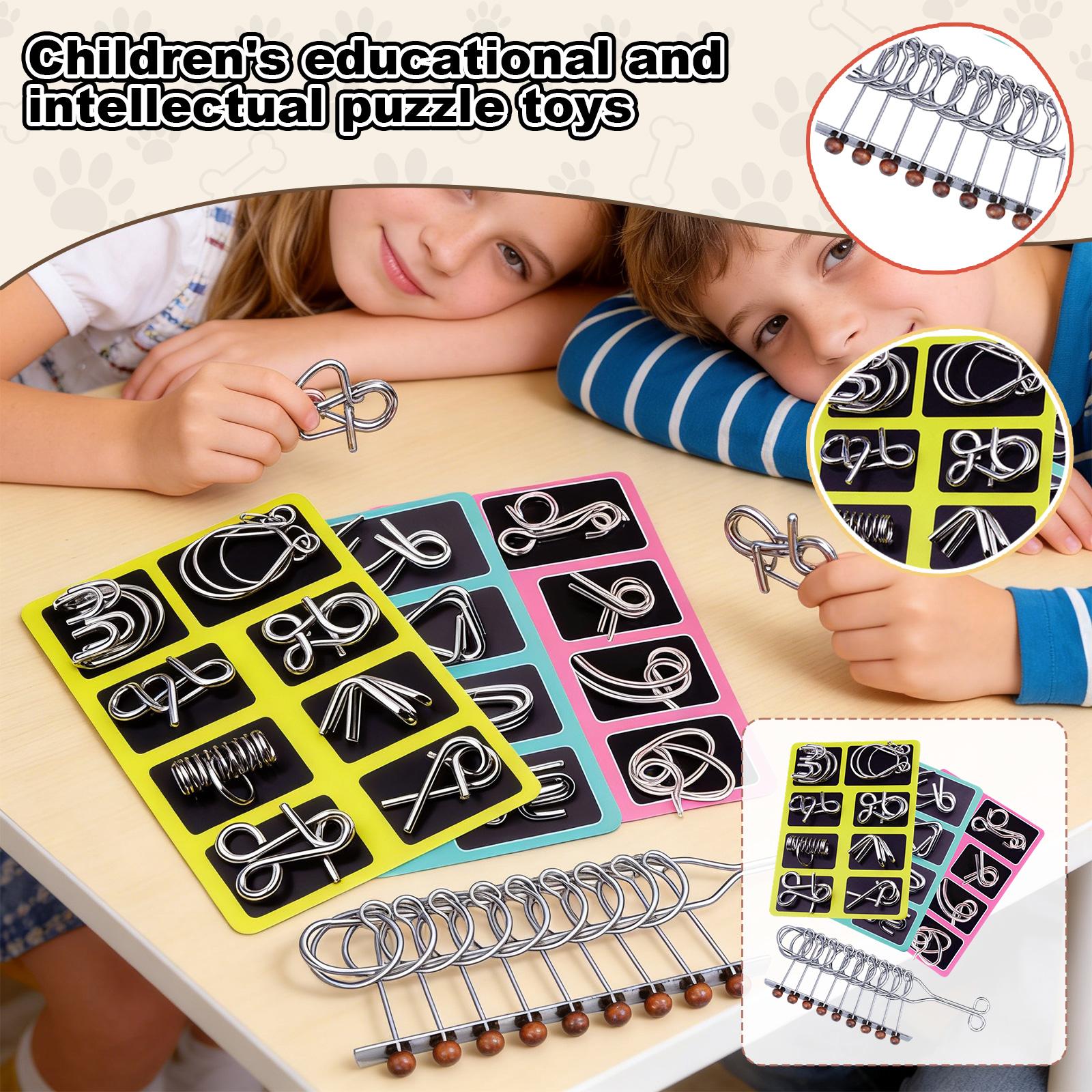 Eight-piece Puzzle Toy Set For Children, Designed To Teach Brain-teasing Puzzles And Solve Rings. One Size
Eight-piece Puzzle Toy Set For Children, Designed To Teach Brain-teasing Puzzles And Solve Rings. One Size