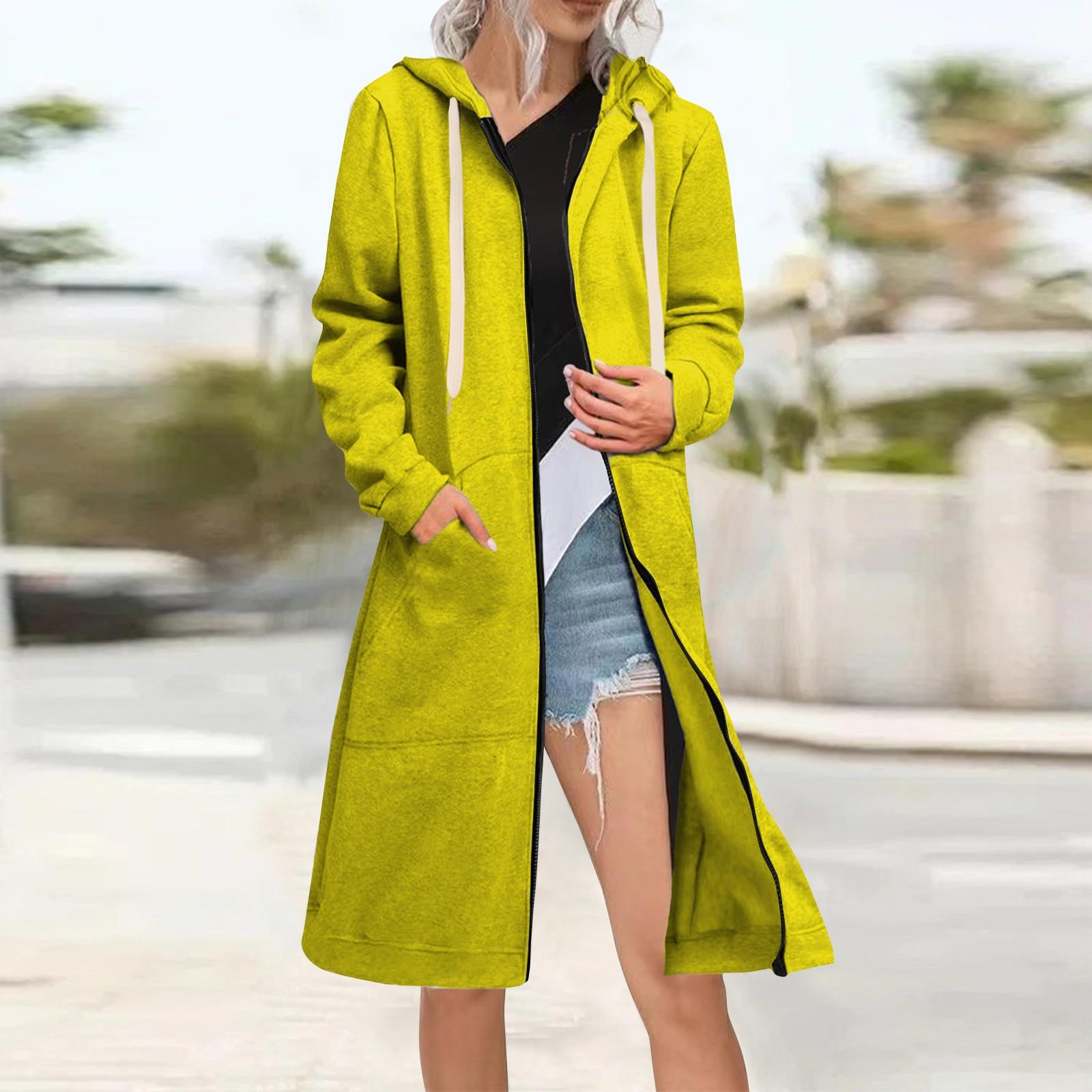 Жіноча модна вільна куртка на блискавці, підкладений світшот, кардиган XL жовтий
Жіноча модна вільна куртка на блискавці, підкладений світшот, кардиган XL жовтий