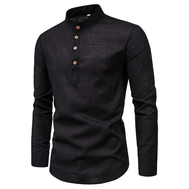 Мужские рубашки M-5XL Повседневная льняная рубашка с длинным рукавом Slim Fit Стенд воротник рубашка Мужчины M чёрный
Мужские рубашки M-5XL Повседневная льняная рубашка с длинным рукавом Slim Fit Стенд воротник рубашка Мужчины M чёрный