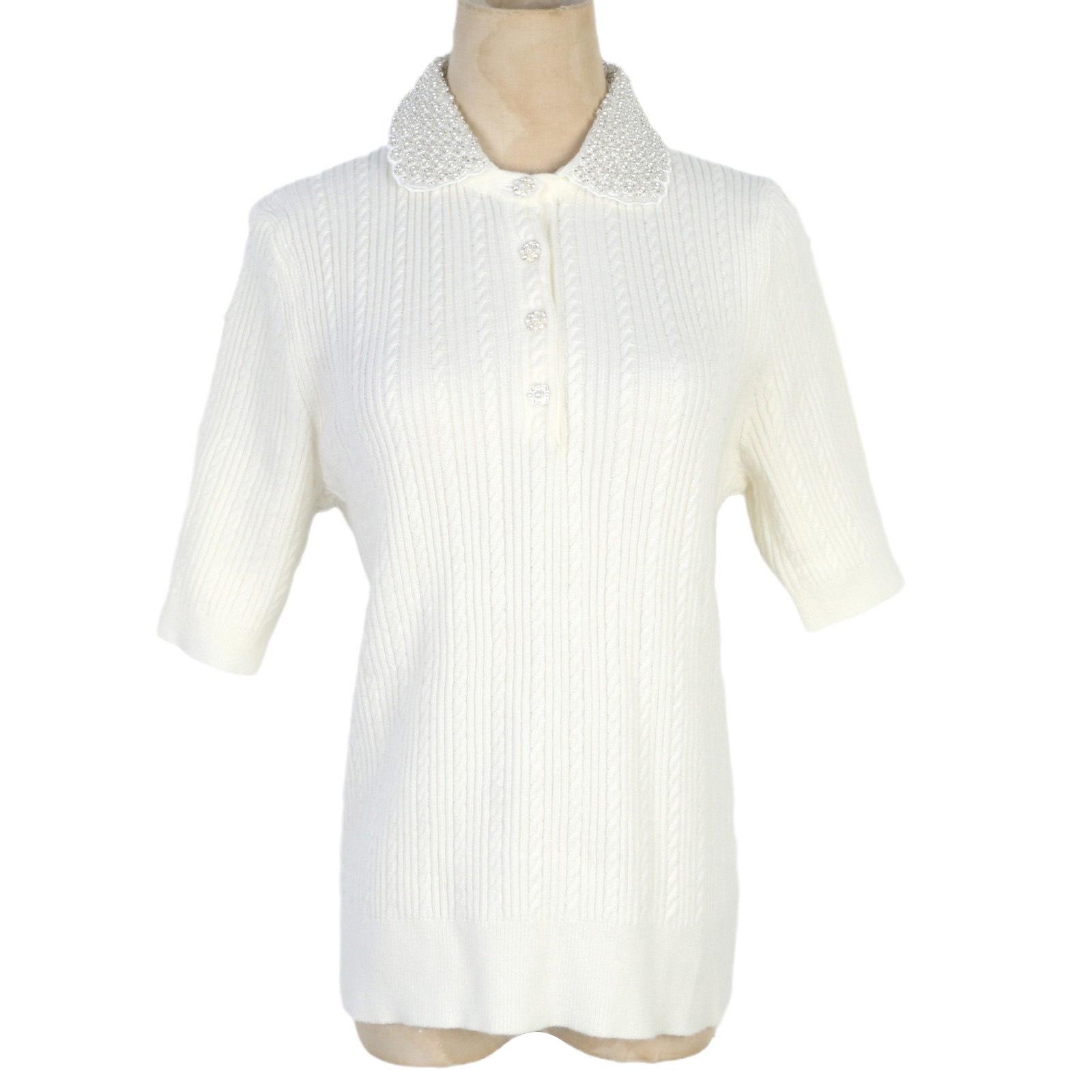 Women s Diamond-Embellished French Short Sleeve Knitwear with Turn-Down Collar - M Family 2025 Early Spring Collection Small
Women s Diamond-Embellished French Short Sleeve Knitwear with Turn-Down Collar - M Family 2025 Early Spring Collection Small