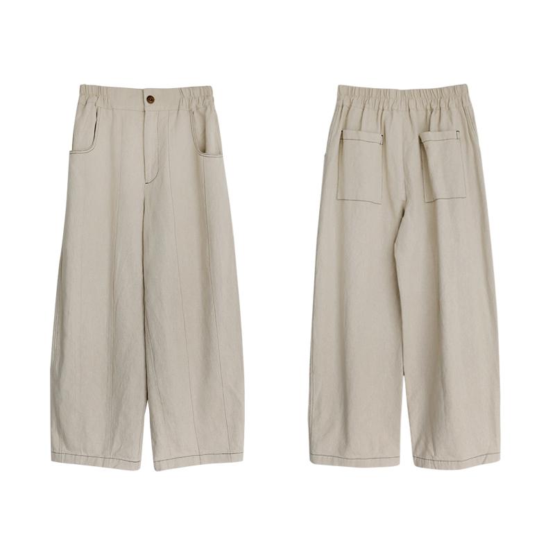 Oxygen Rain Dew Hemp Cotton Contrast Thread Casual Elastic Waist Long Pants S
Oxygen Rain Dew Hemp Cotton Contrast Thread Casual Elastic Waist Long Pants S