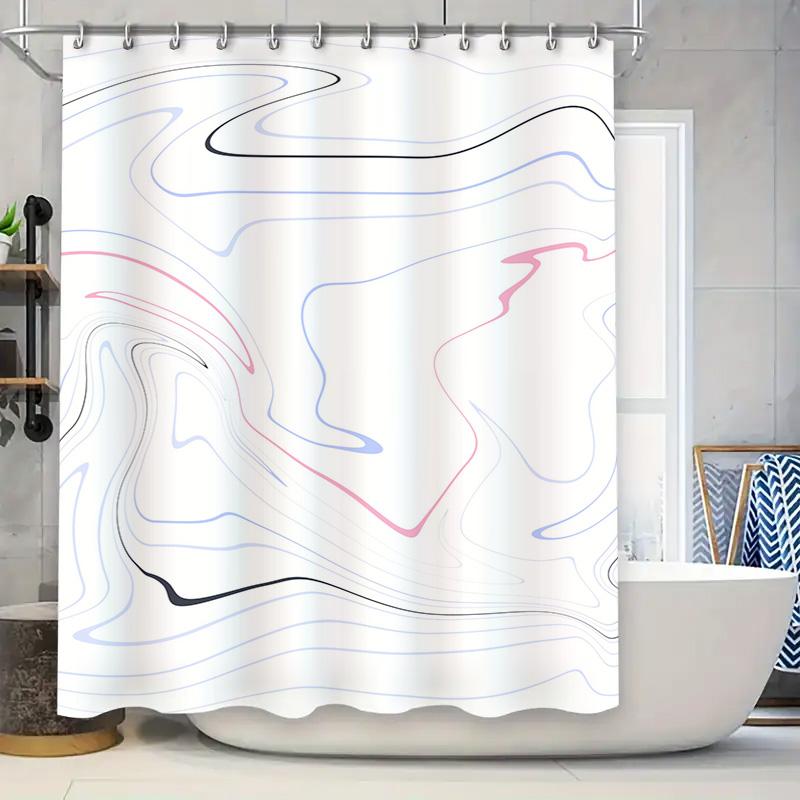 Modern Bathroom Waterproof Shower Curtain With Colorful Wave Design Perfect For Home Decor W60H190(CM)-1 Pcs
Modern Bathroom Waterproof Shower Curtain With Colorful Wave Design Perfect For Home Decor W60H190(CM)-1 Pcs
