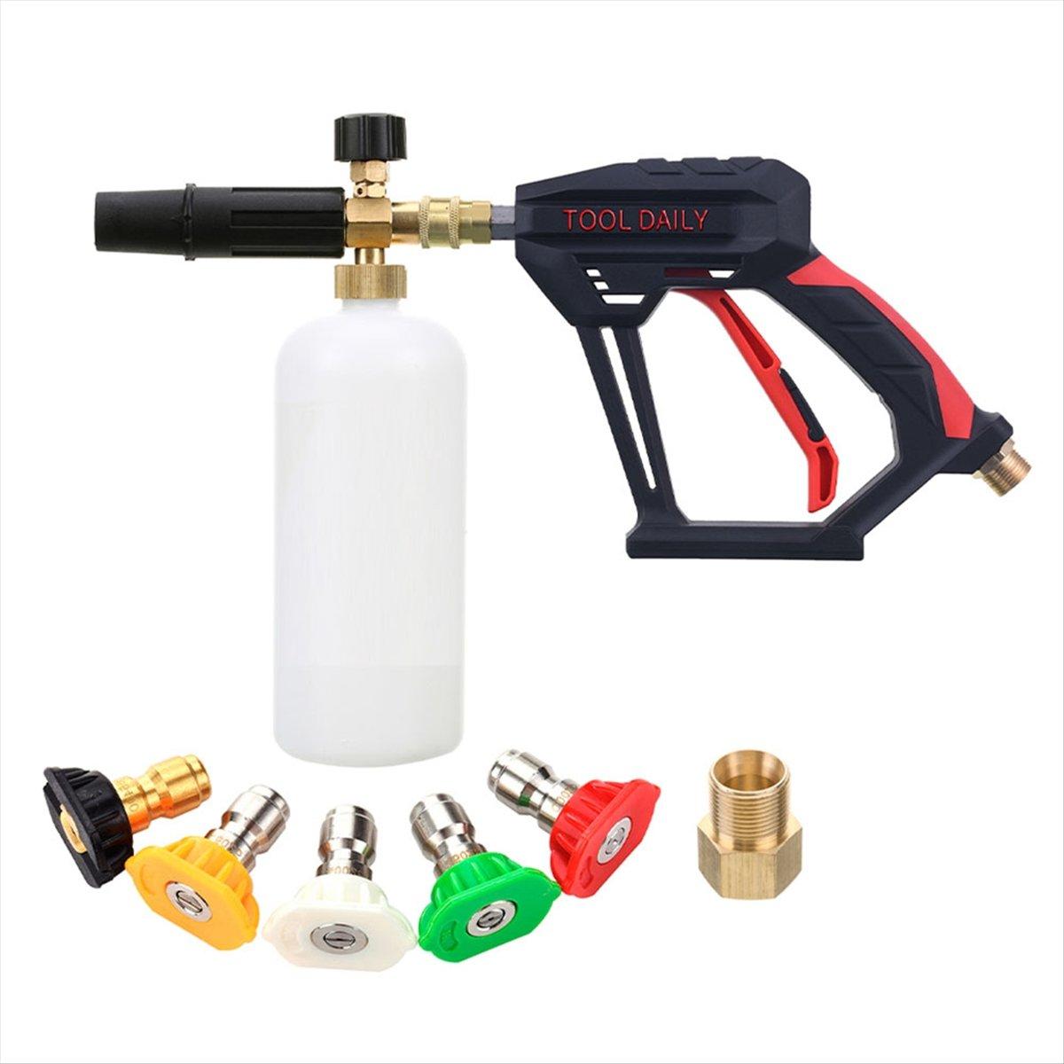 BHBL Foam Cannon Dual-Connector Accessory, Pressure Washer Double Tip Attachment for Soap Cannon, 5 Washer Sprayer Nozzles China Mainland
BHBL Foam Cannon Dual-Connector Accessory, Pressure Washer Double Tip Attachment for Soap Cannon, 5 Washer Sprayer Nozzles China Mainland