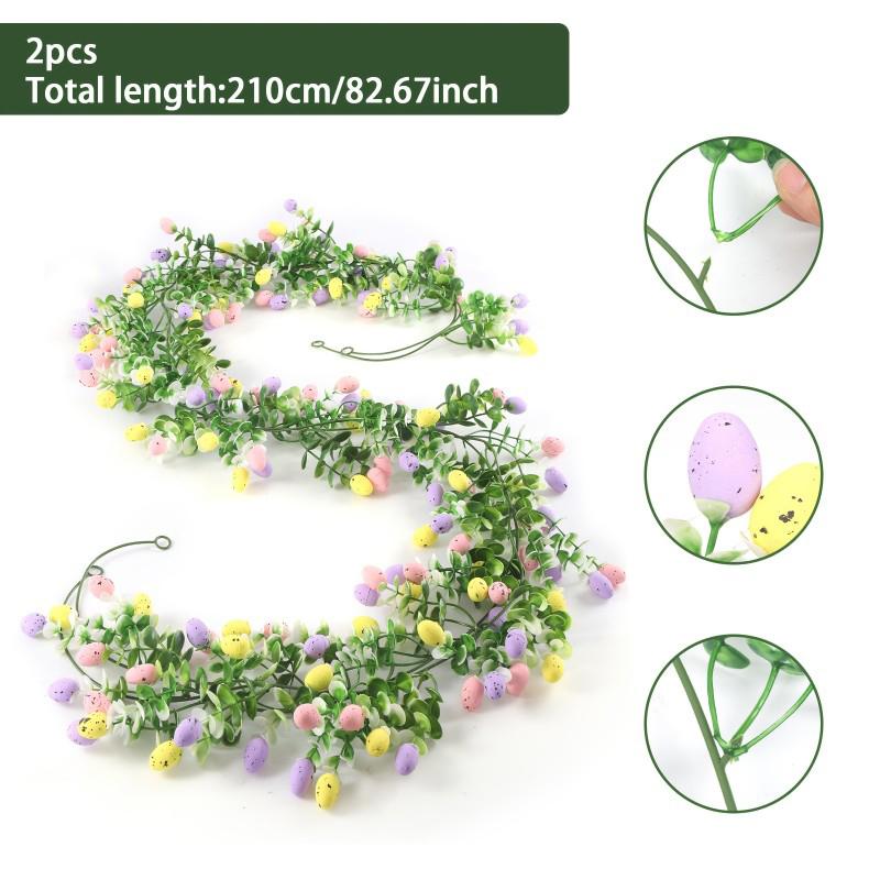 2pcs Artificial Easter Egg Wreath Artificial Material Vine Texture Spring Vine Decoration Egg Shape Colorful Festive Decor
2pcs Artificial Easter Egg Wreath Artificial Material Vine Texture Spring Vine Decoration Egg Shape Colorful Festive Decor