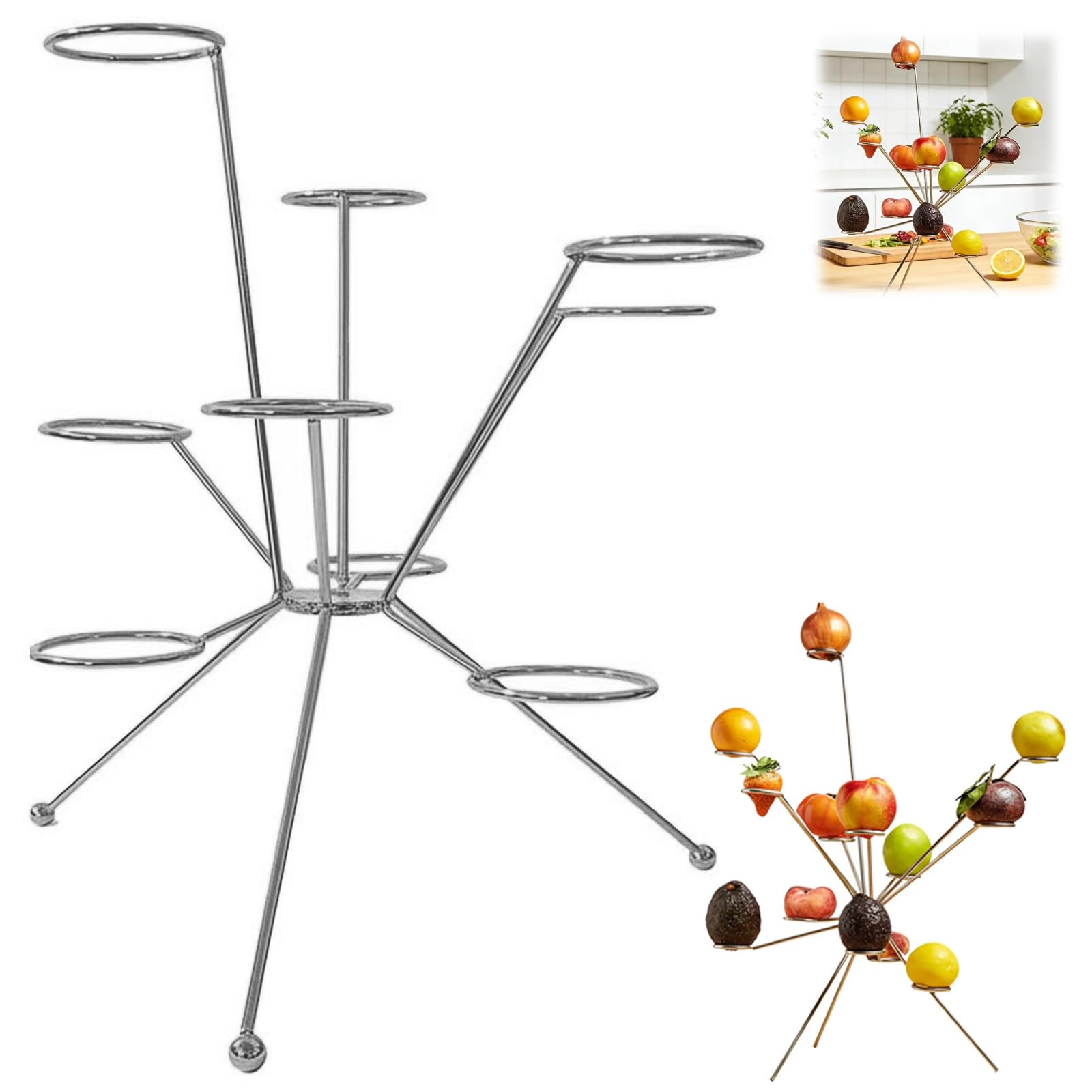 Exploding Fruit Bowl, Fireworks Dinner Table, Modern Metal Fruit Stand, Creative Artistic 360°multi,arm Display Rack, Centerpiece For Kitchen Counter One Size срібний
Exploding Fruit Bowl, Fireworks Dinner Table, Modern Metal Fruit Stand, Creative Artistic 360°multi,arm Display Rack, Centerpiece For Kitchen Counter One Size срібний