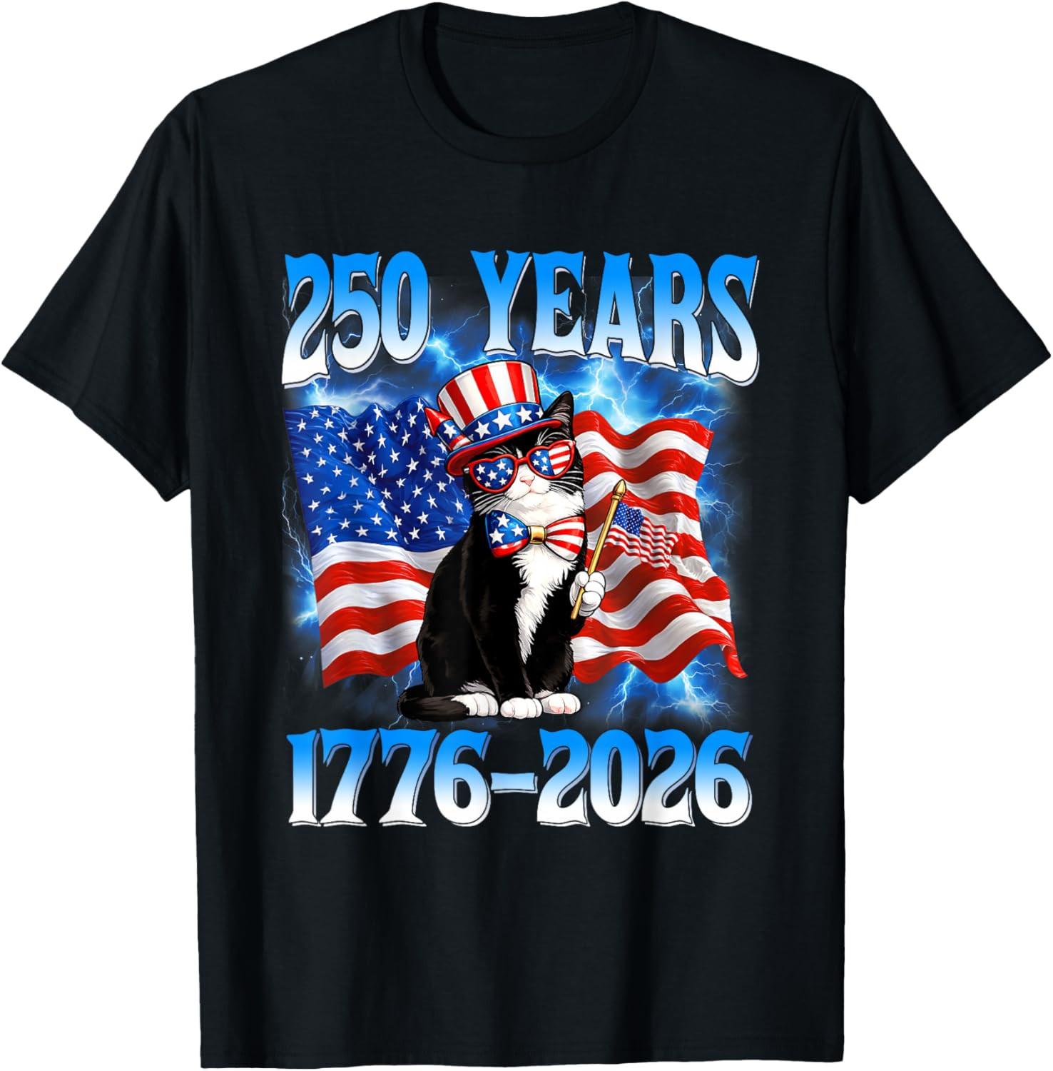 250 Years 250th Anniversary USA Cat American Flag 4th July T Shirt 5XL різнокольоровий
250 Years 250th Anniversary USA Cat American Flag 4th July T Shirt 5XL різнокольоровий