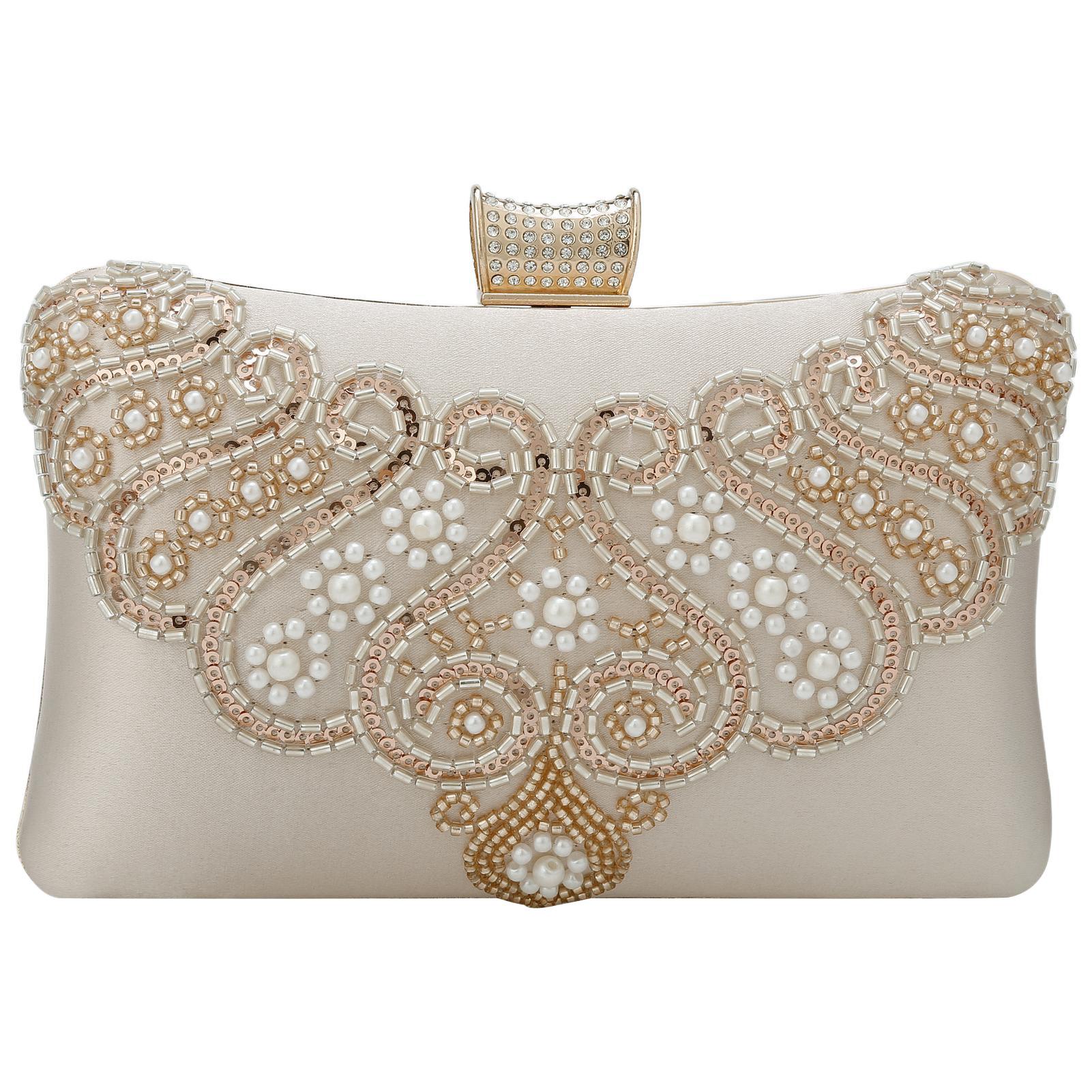 Women Beaded Clutch Evening Bag Fashion Rhinestone Diamond Wedding Handbag Bridal Purse for Cocktail Party Prom шампанського
Women Beaded Clutch Evening Bag Fashion Rhinestone Diamond Wedding Handbag Bridal Purse for Cocktail Party Prom шампанського