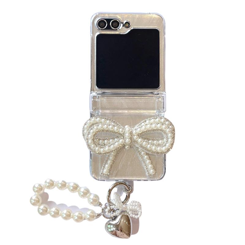 For Samsung Galaxy Z Flip 5 4 3 Case 3D Pearl Bow Bracelet Z Flip5 ZFlip 5 ZFlip5 Insert Cards Clear Shockoroof Back Cover For Z Flip 5
For Samsung Galaxy Z Flip 5 4 3 Case 3D Pearl Bow Bracelet Z Flip5 ZFlip 5 ZFlip5 Insert Cards Clear Shockoroof Back Cover For Z Flip 5