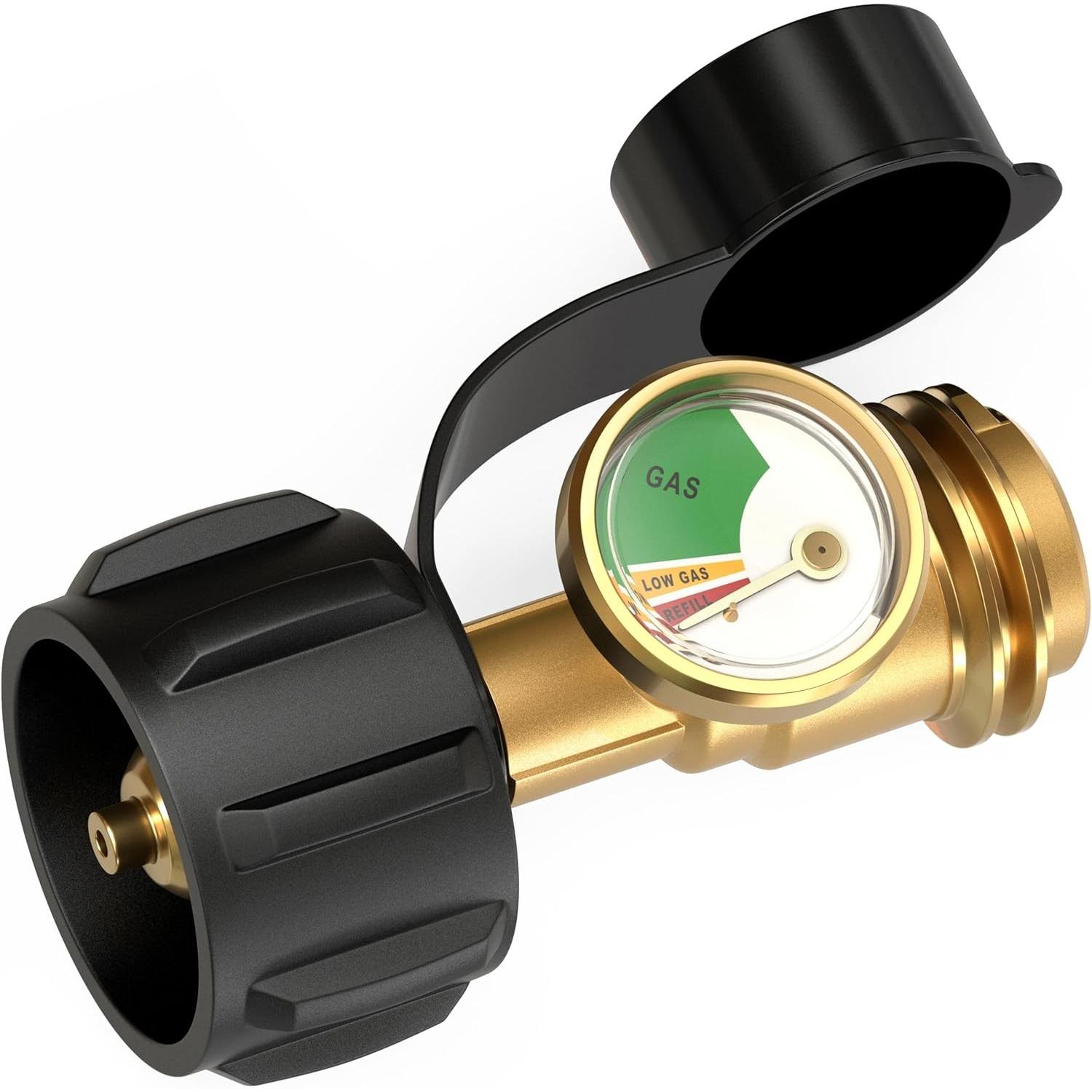 Propane Tank Level Indicator - Heavy Duty Propane Gas Pressure Gauge with Clear Dial Compatible with 2.27-18 KG LP Tanks (QCC1/T
Propane Tank Level Indicator - Heavy Duty Propane Gas Pressure Gauge with Clear Dial Compatible with 2.27-18 KG LP Tanks (QCC1/T
