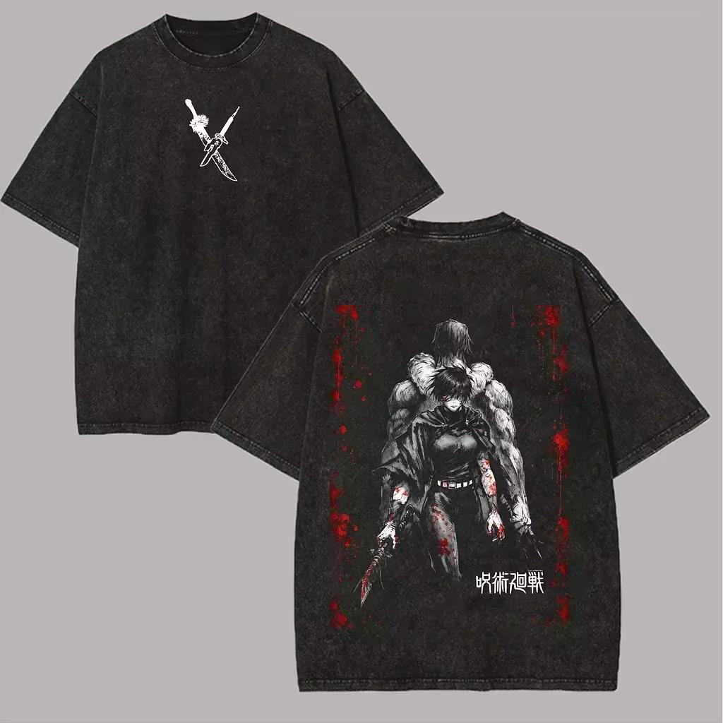 Maki Zenin TShirt Jujutsu Kaisen Men Acid Wash Toji Fushiguro Anime Streetwear Cursed Tool Zenin Clan Vintage Fashion Tee shirt L
Maki Zenin TShirt Jujutsu Kaisen Men Acid Wash Toji Fushiguro Anime Streetwear Cursed Tool Zenin Clan Vintage Fashion Tee shirt L