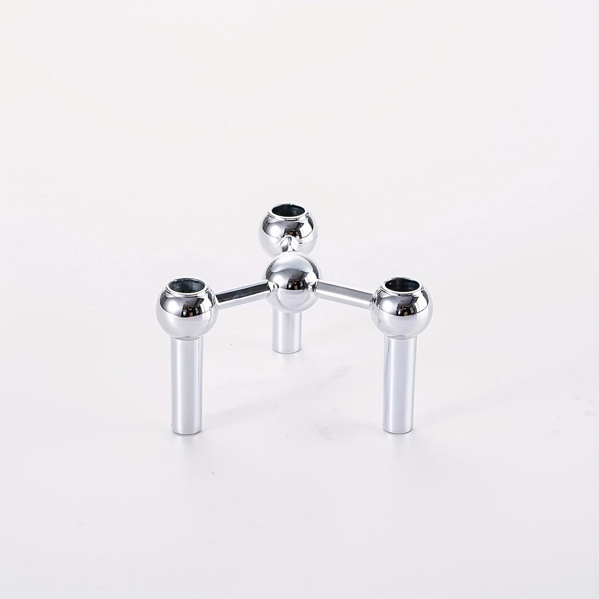 1pc DNA Double Helix Molecular Model Metal Candle Holder - Triple-Sided Stable Base for 3 Candles, Stainless Science-Themed срібний
1pc DNA Double Helix Molecular Model Metal Candle Holder - Triple-Sided Stable Base for 3 Candles, Stainless Science-Themed срібний