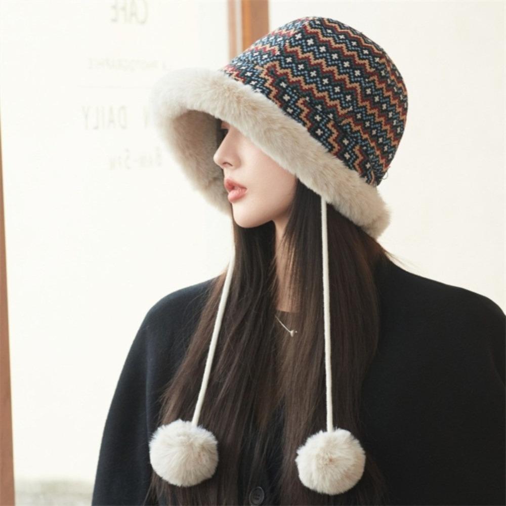 Thickening Winter Plush Hat Windproof Ear Protection Cap Outdoor Bucket Hat for Women вина червоного кольору
Thickening Winter Plush Hat Windproof Ear Protection Cap Outdoor Bucket Hat for Women вина червоного кольору