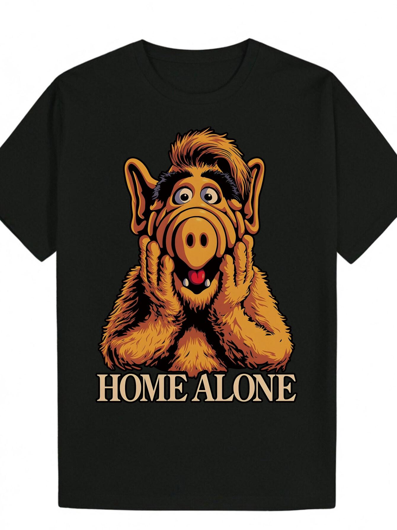 Polyester T-shirt with Home Alone Cartoon Bear Design - Round Neck M
Polyester T-shirt with Home Alone Cartoon Bear Design - Round Neck M