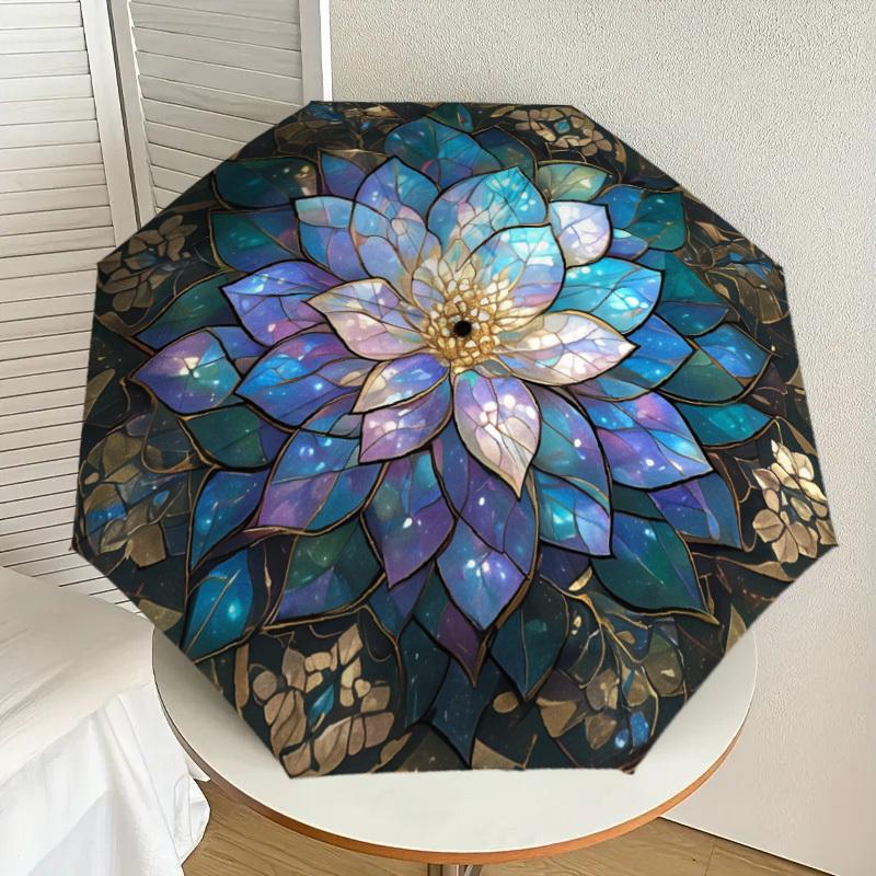 1pc Stained Glass Lotus Mandala Umbrella with Plastic Handle,Suitable for All Seasons Home Travel Outdoor UmbrellaDD426
1pc Stained Glass Lotus Mandala Umbrella with Plastic Handle,Suitable for All Seasons Home Travel Outdoor UmbrellaDD426