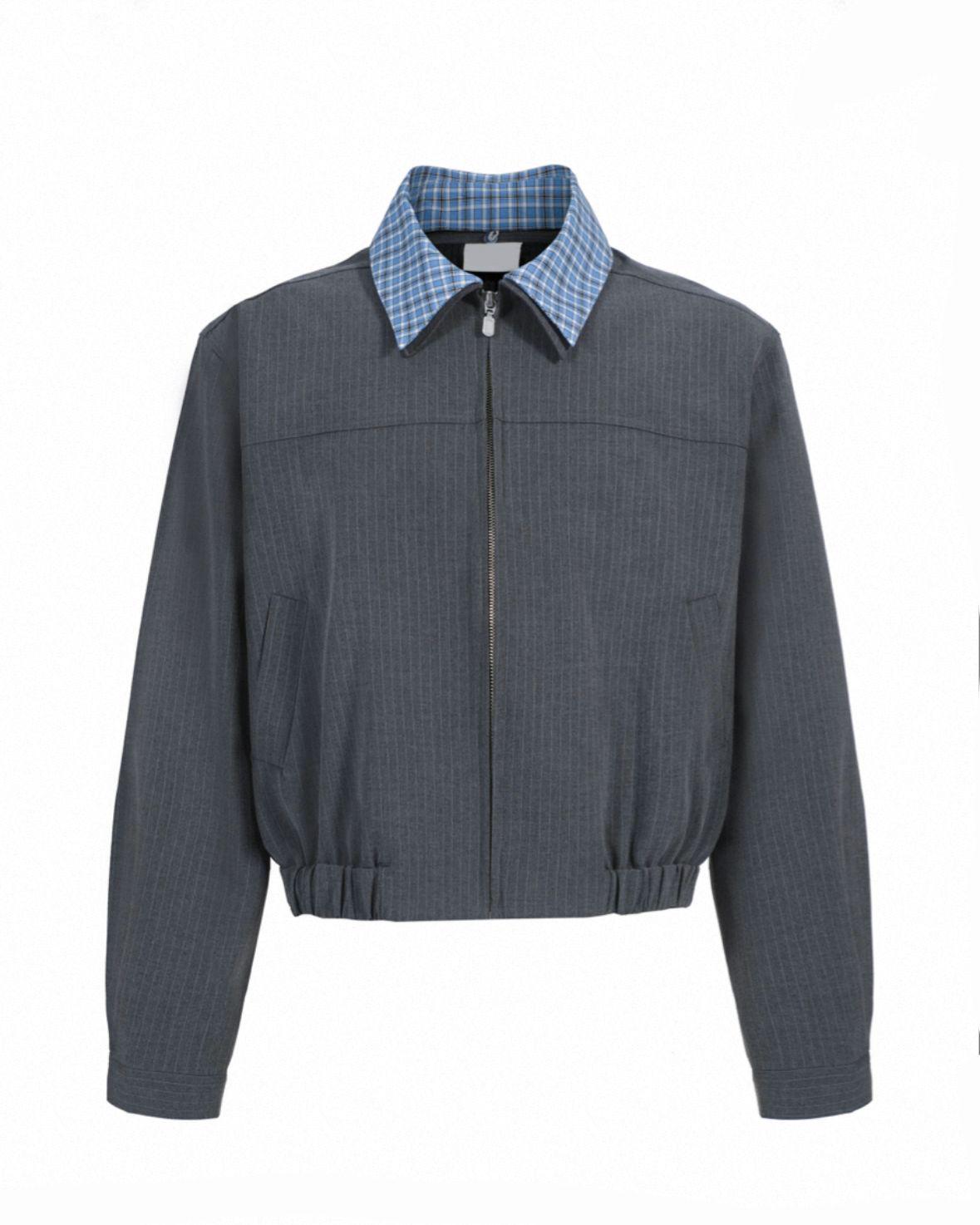 Refined Faux Two-Piece Detachable Double-Layer Collar Jacket with Regular Shoulders - Quiet Luxury Outerwear Extra Large сірий колір
Refined Faux Two-Piece Detachable Double-Layer Collar Jacket with Regular Shoulders - Quiet Luxury Outerwear Extra Large сірий колір