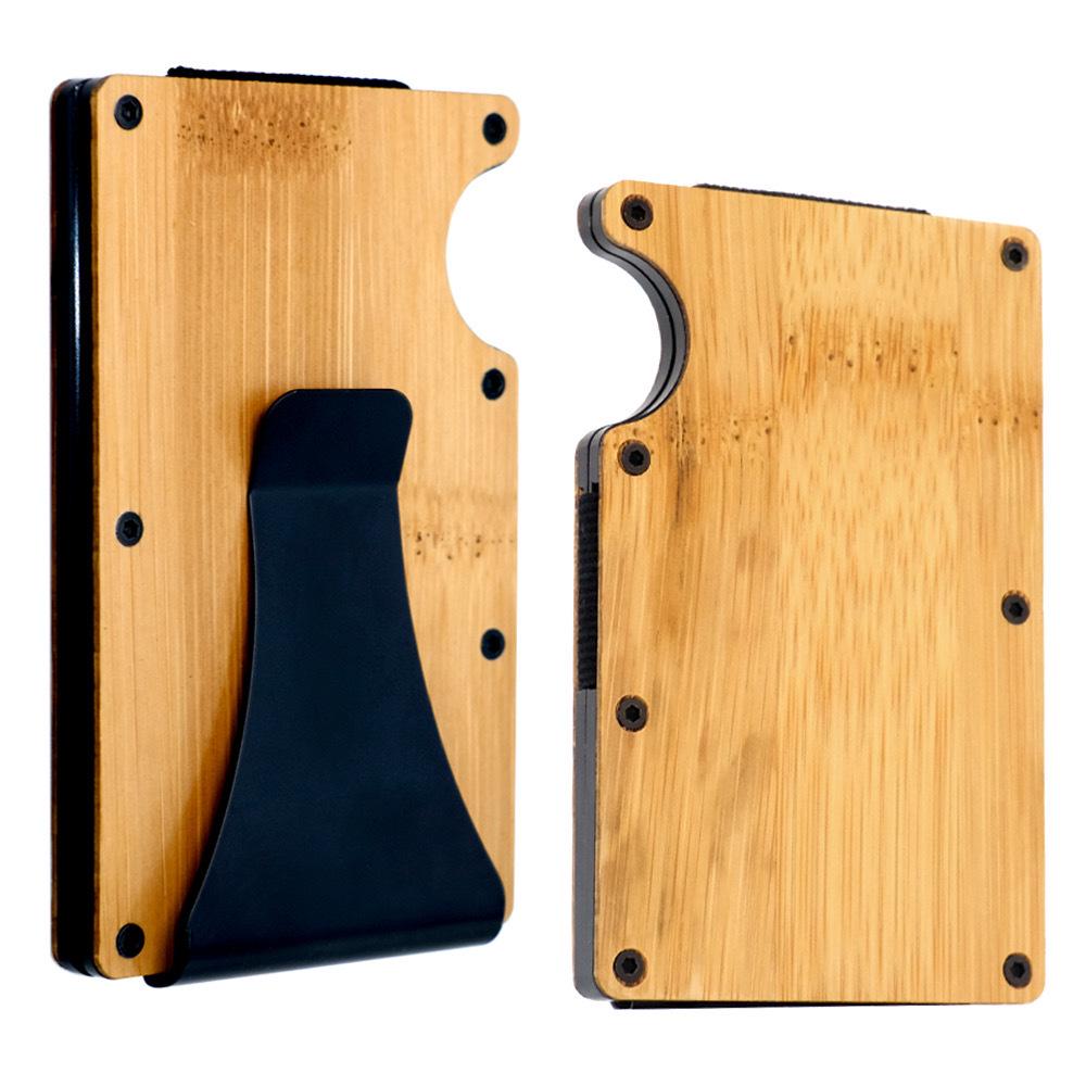 RFID Blocking Carbon Fiber & Aluminum Credit Card Wallet with Solid Wood Detailing
RFID Blocking Carbon Fiber & Aluminum Credit Card Wallet with Solid Wood Detailing