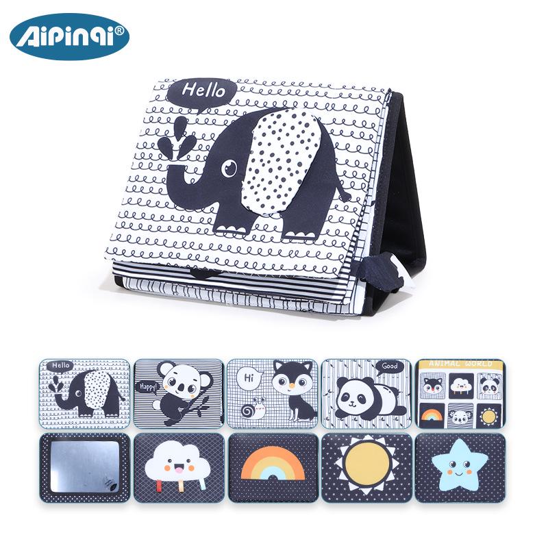 Aipinqi Foldable Baby Cloth Book - Infant & Toddler Black and White Funhouse Calendar Toy
Aipinqi Foldable Baby Cloth Book - Infant & Toddler Black and White Funhouse Calendar Toy