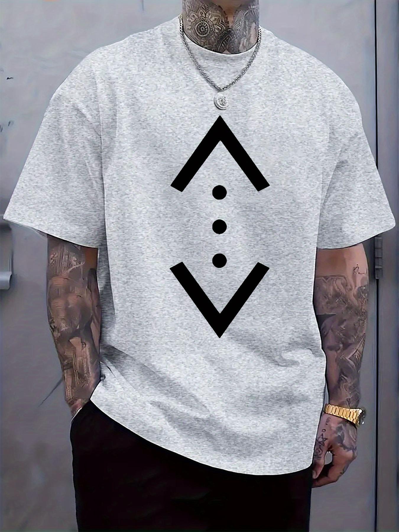 Casual Black & White Geometric Print T-shirt - Regular Fit S
Casual Black & White Geometric Print T-shirt - Regular Fit S