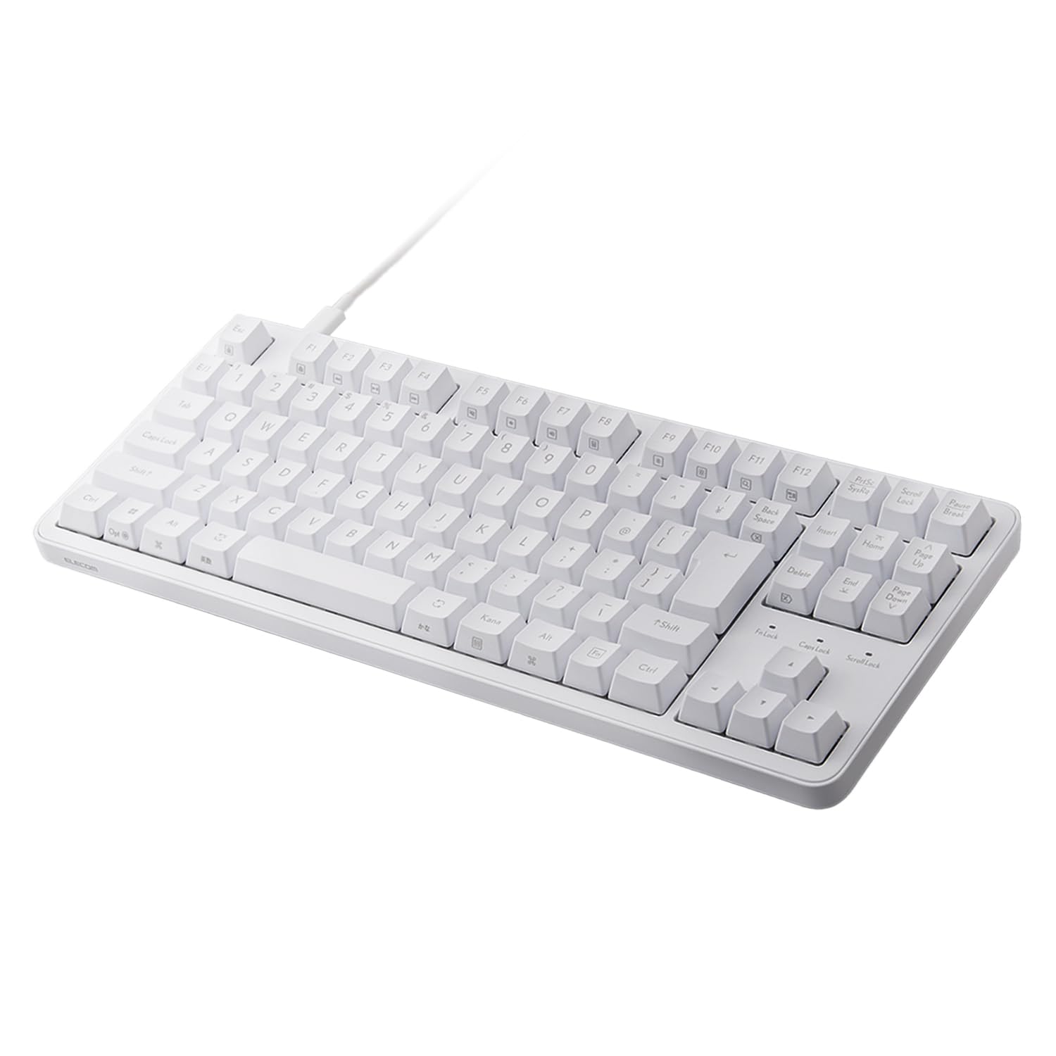 ELECOM Mechanical Keyboard Leggero Wired Tenkeyless Rollover Support 50 Million Times High Durability Switch Brown Axis White N-Key TK-MC30UKTWH білий
ELECOM Mechanical Keyboard Leggero Wired Tenkeyless Rollover Support 50 Million Times High Durability Switch Brown Axis White N-Key TK-MC30UKTWH білий