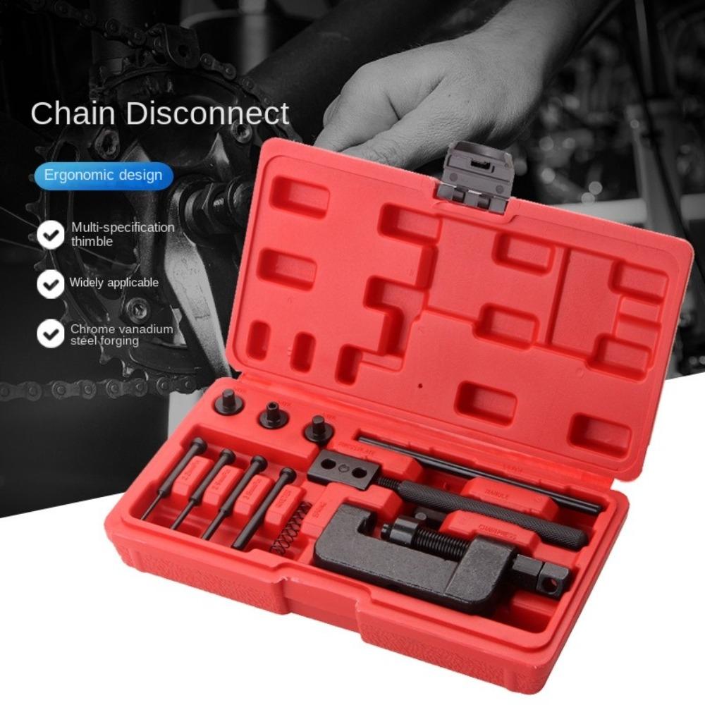 Cam Drive Splitter Link Riveter Set Red Case Timing Chain Disassembler Bike Maintenance червоний
Cam Drive Splitter Link Riveter Set Red Case Timing Chain Disassembler Bike Maintenance червоний